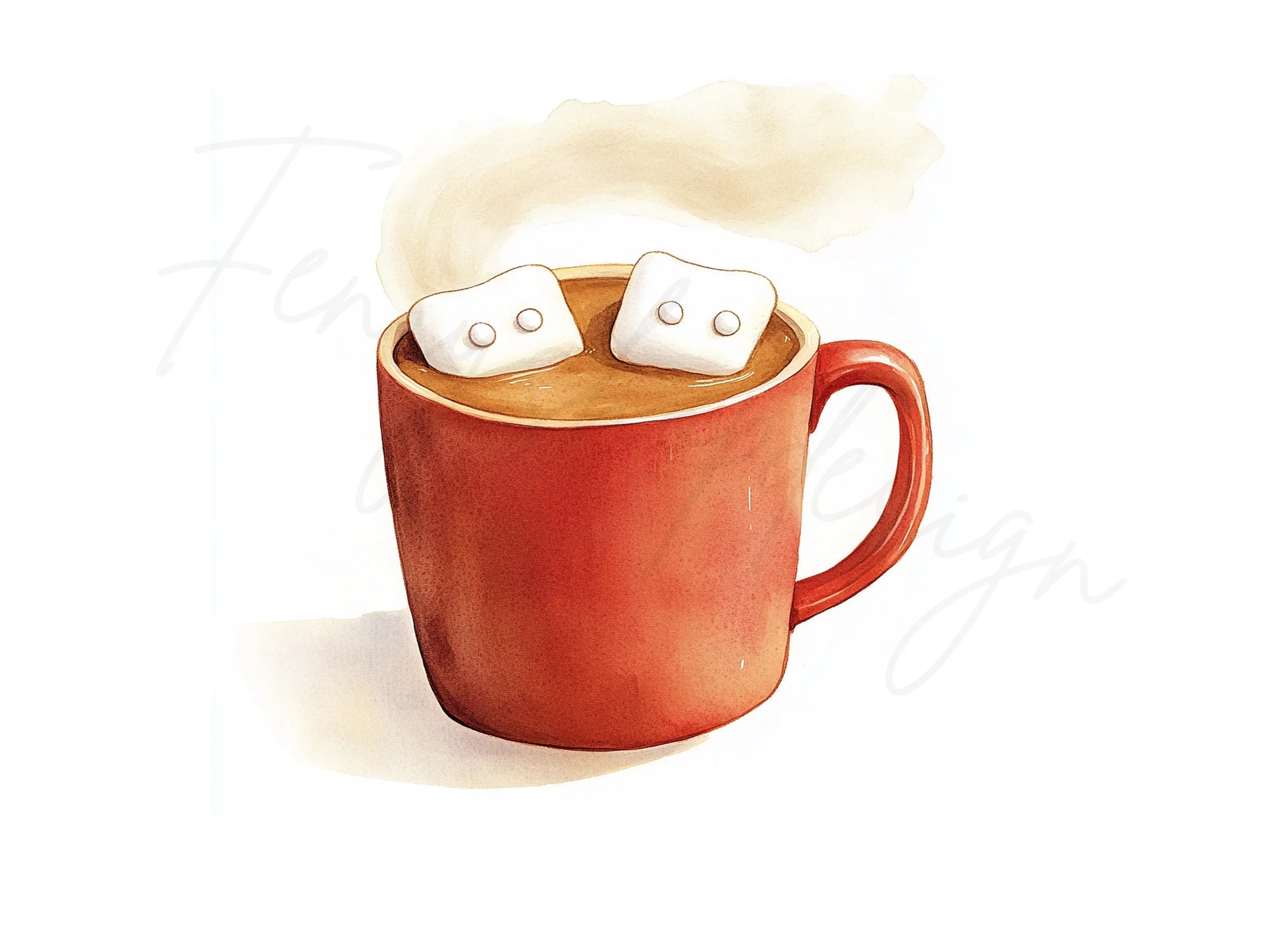 Cute Hot Chocolate Mugs Clipart Bundle - Image 2