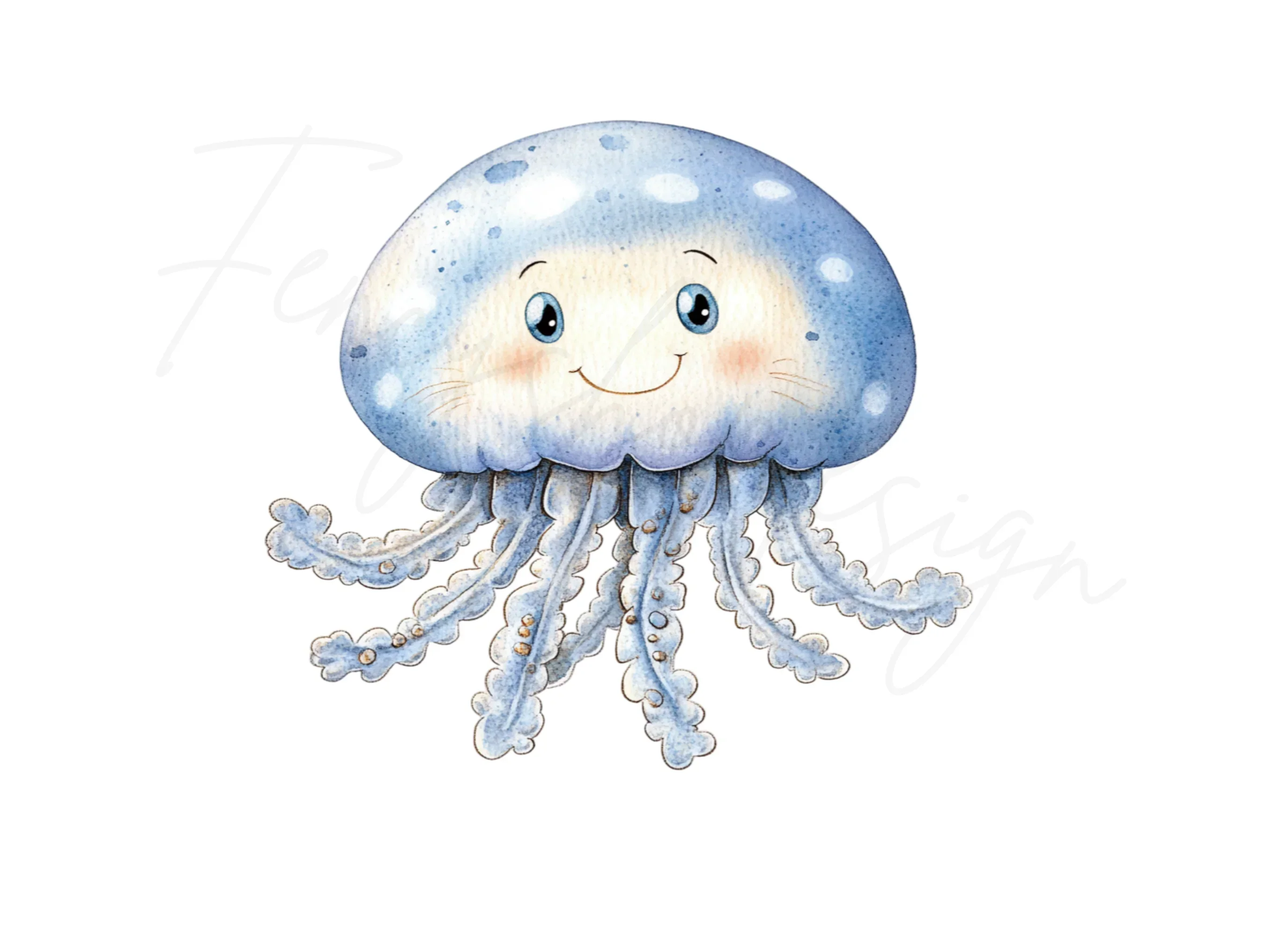 Cute Jellyfish Clipart Bundle - Image 2