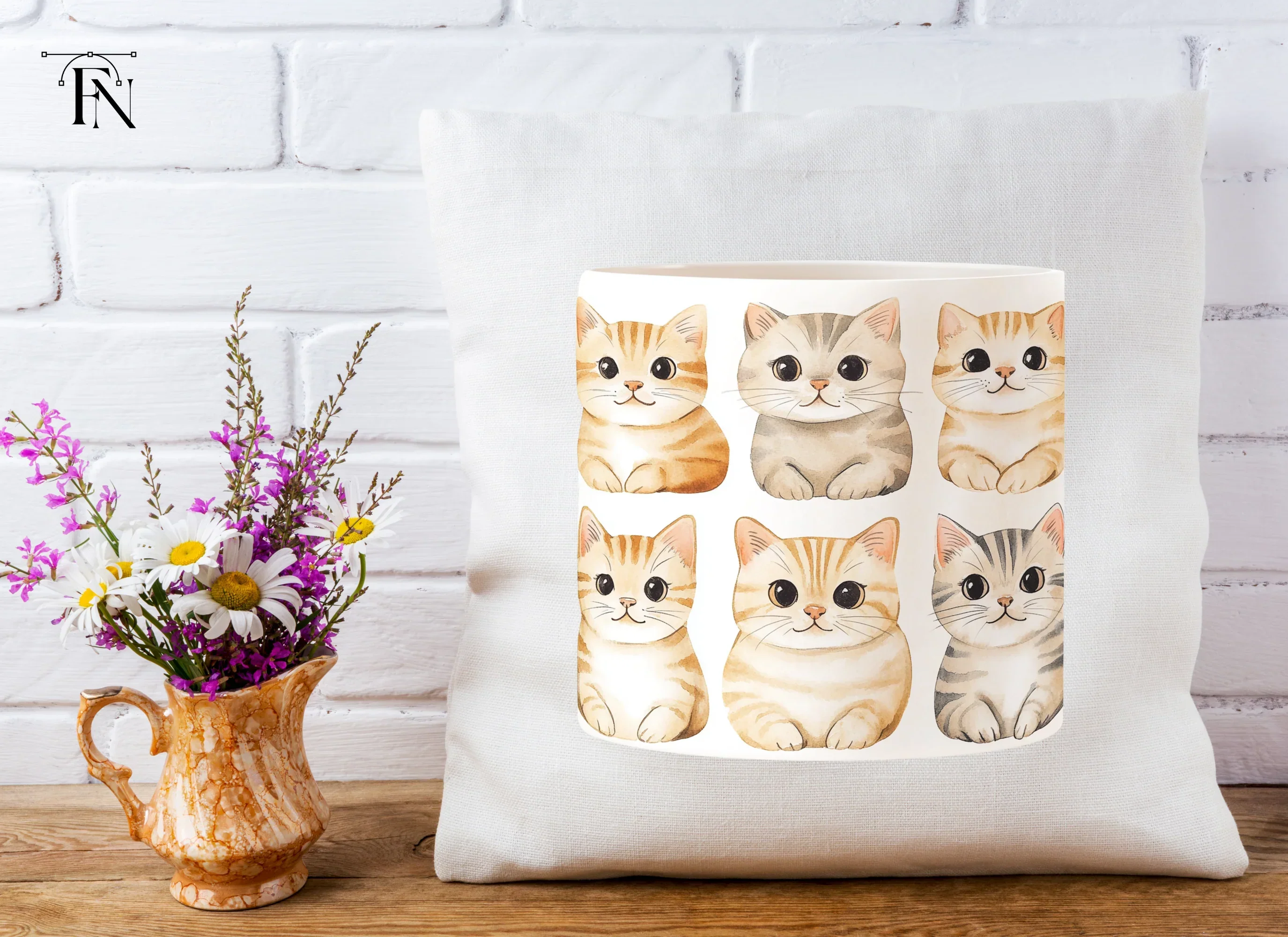 Cute Kitten Clipart Bundle - Image 4