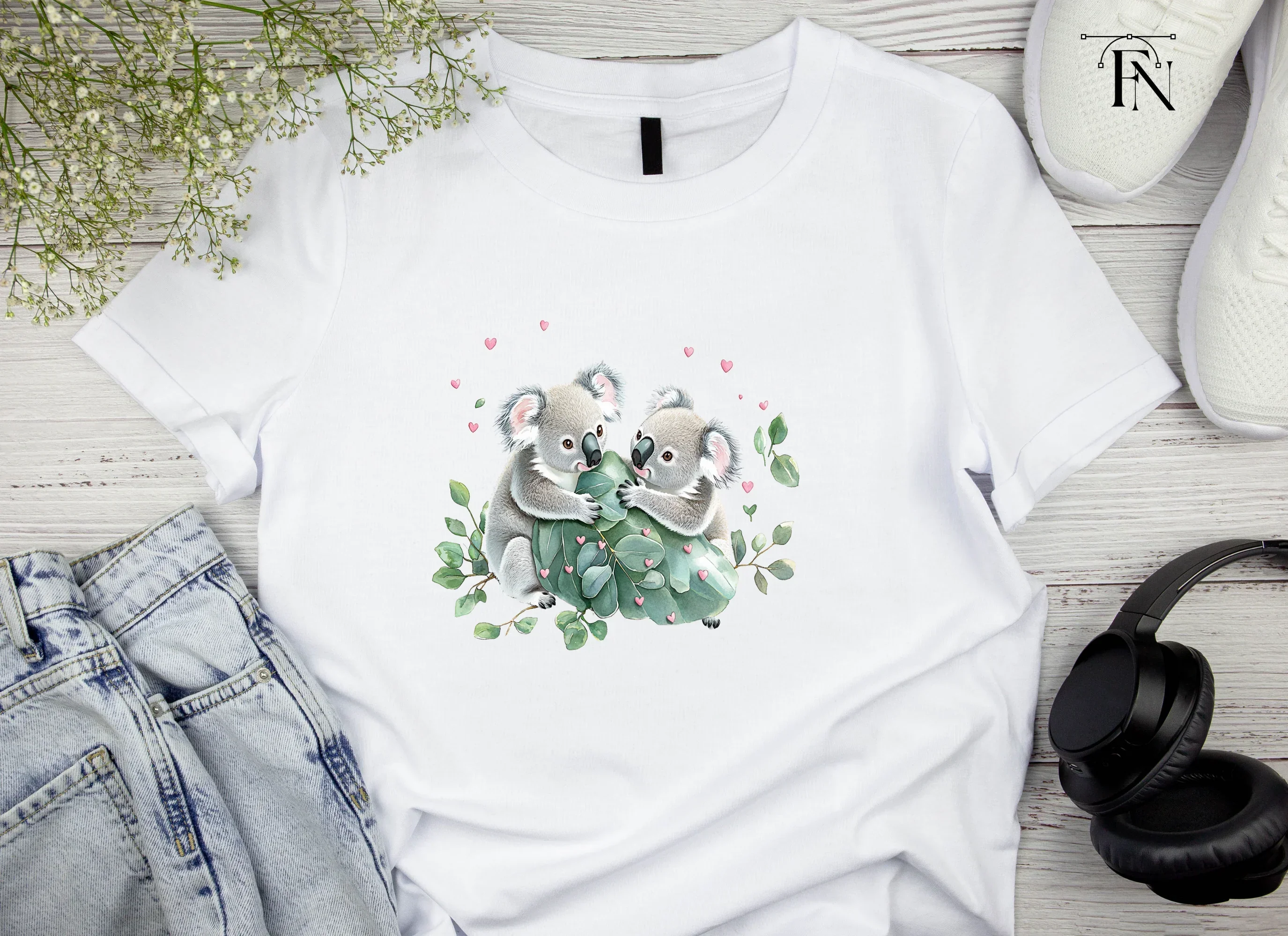 Cute Koala Couple Love Clipart Bundle - Image 4