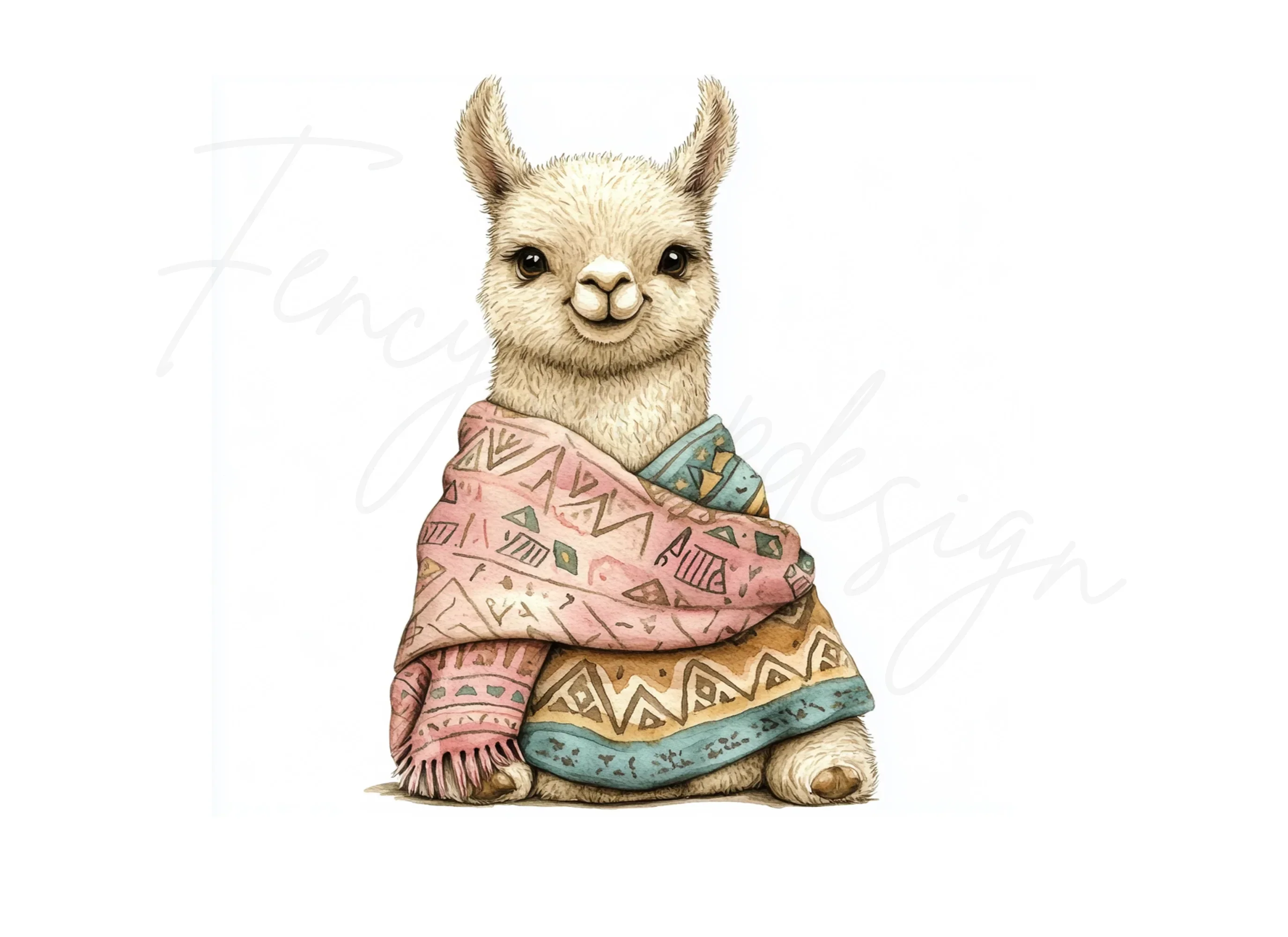 Cute Llama Clipart Bundle - Image 2