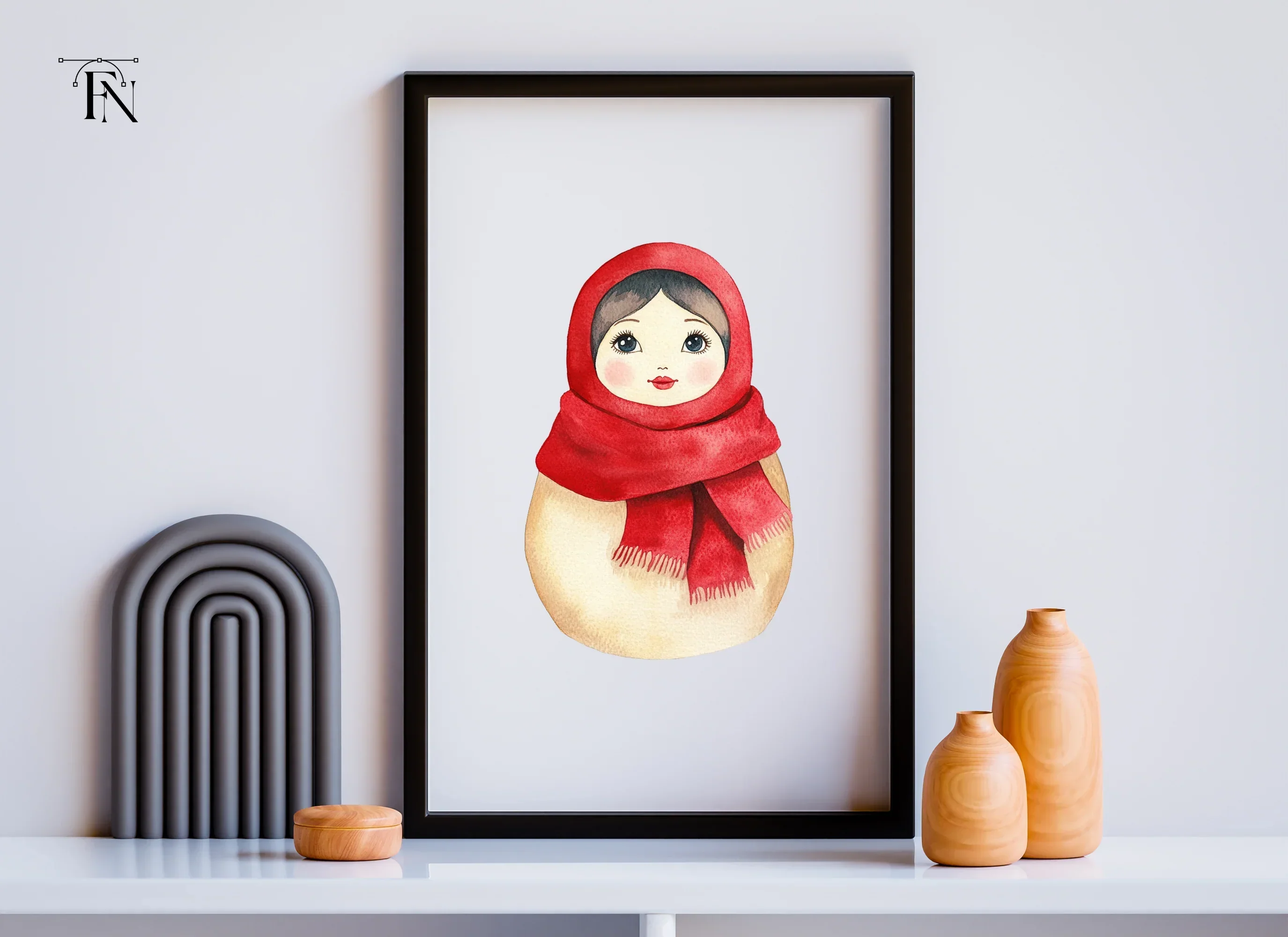Cute Matryoshka Dolls Clipart Bundle - Image 6