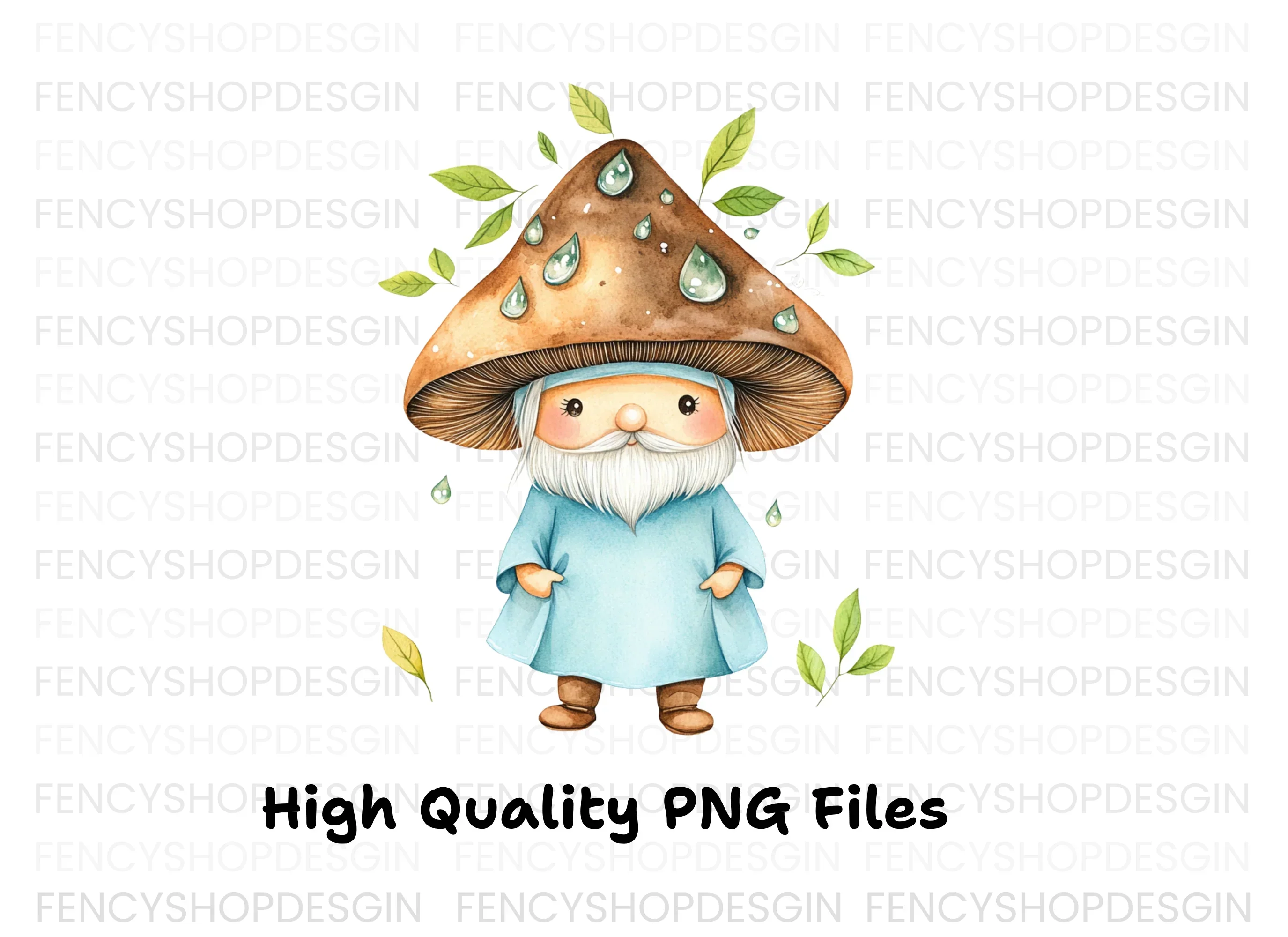 Cute Mushroom Gnomes Clipart Bundle - Image 3