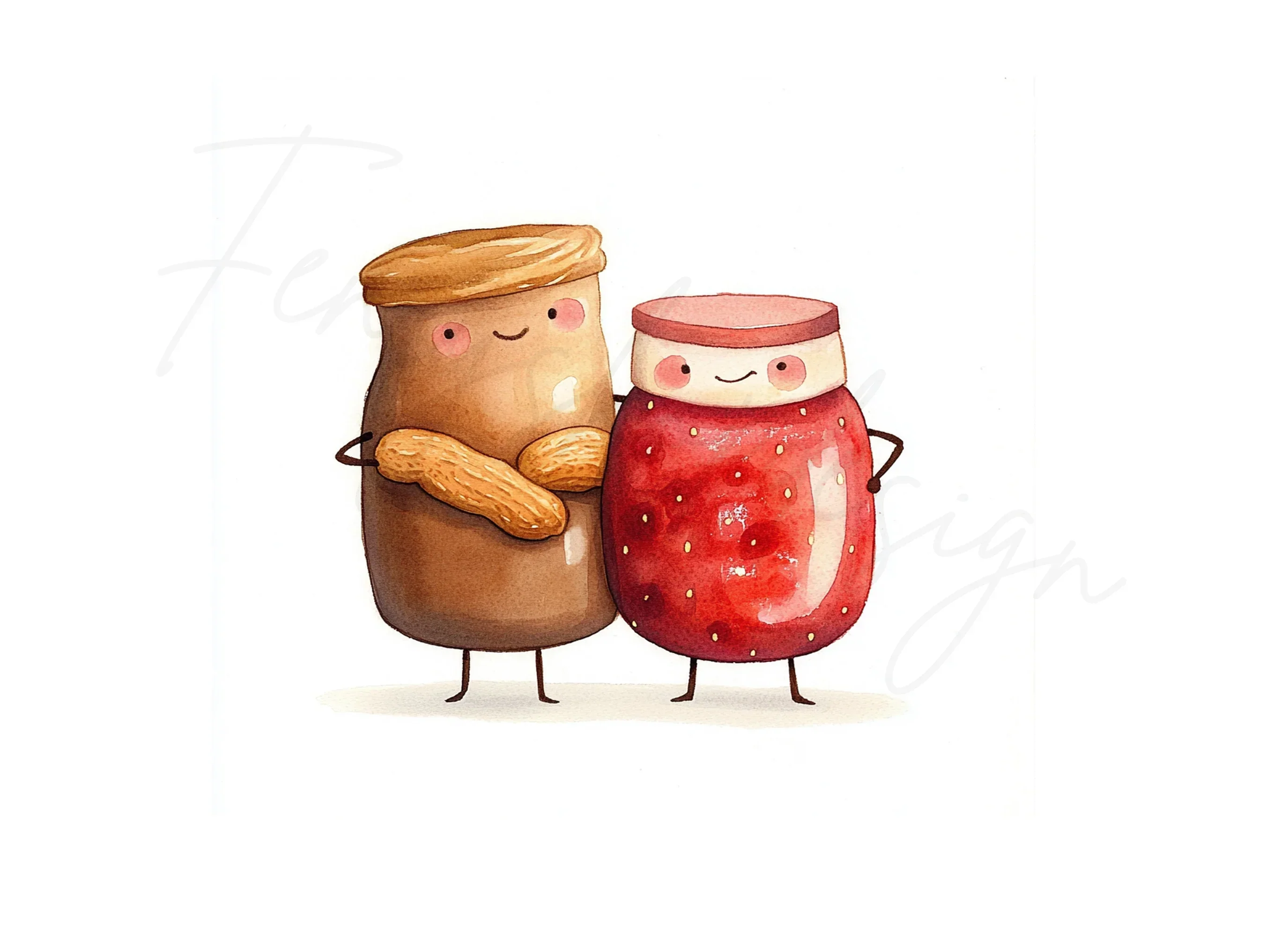 Cute Peanut Butter and Jelly Clipart Bundle - Image 2