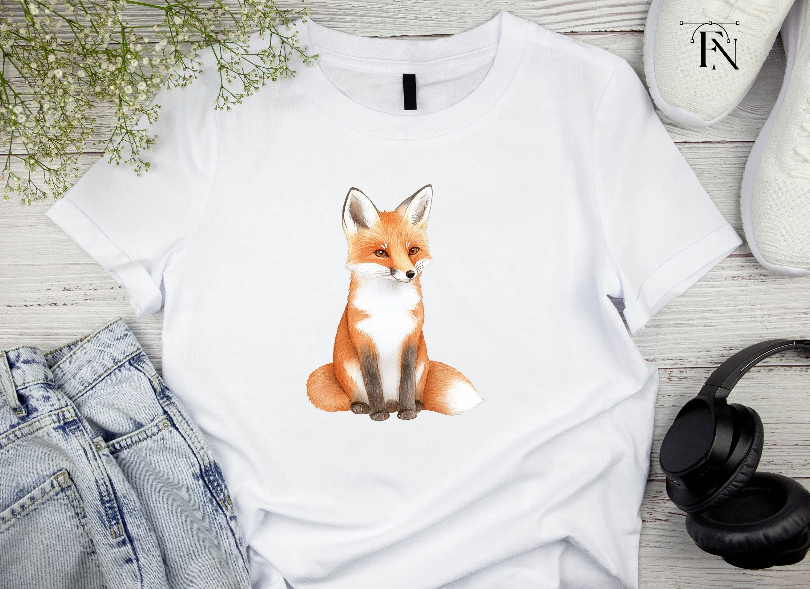 Cute Red Fox Clipart Bundle - Image 4