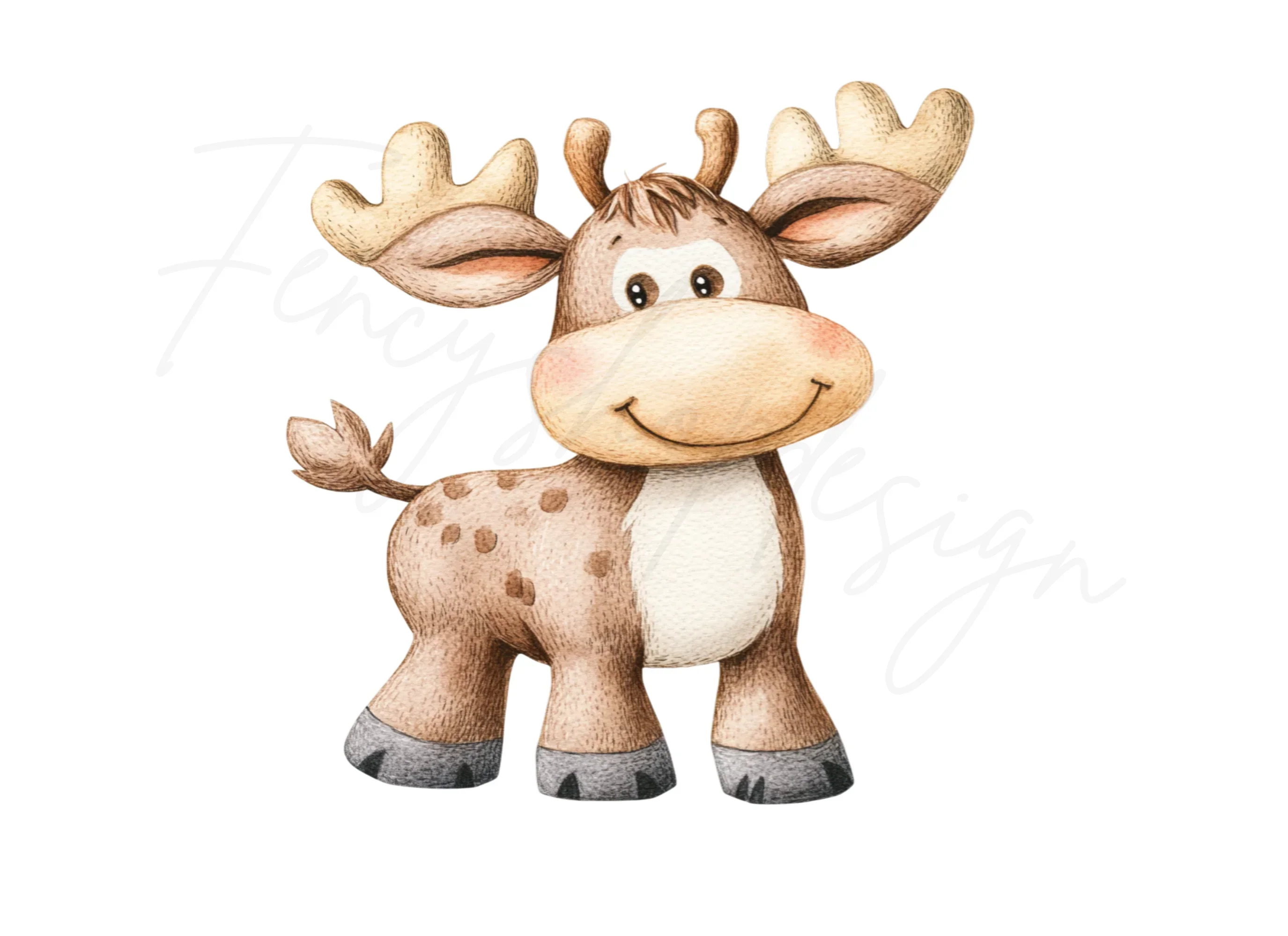 Cute Reindeer Clipart Bundle - Image 3