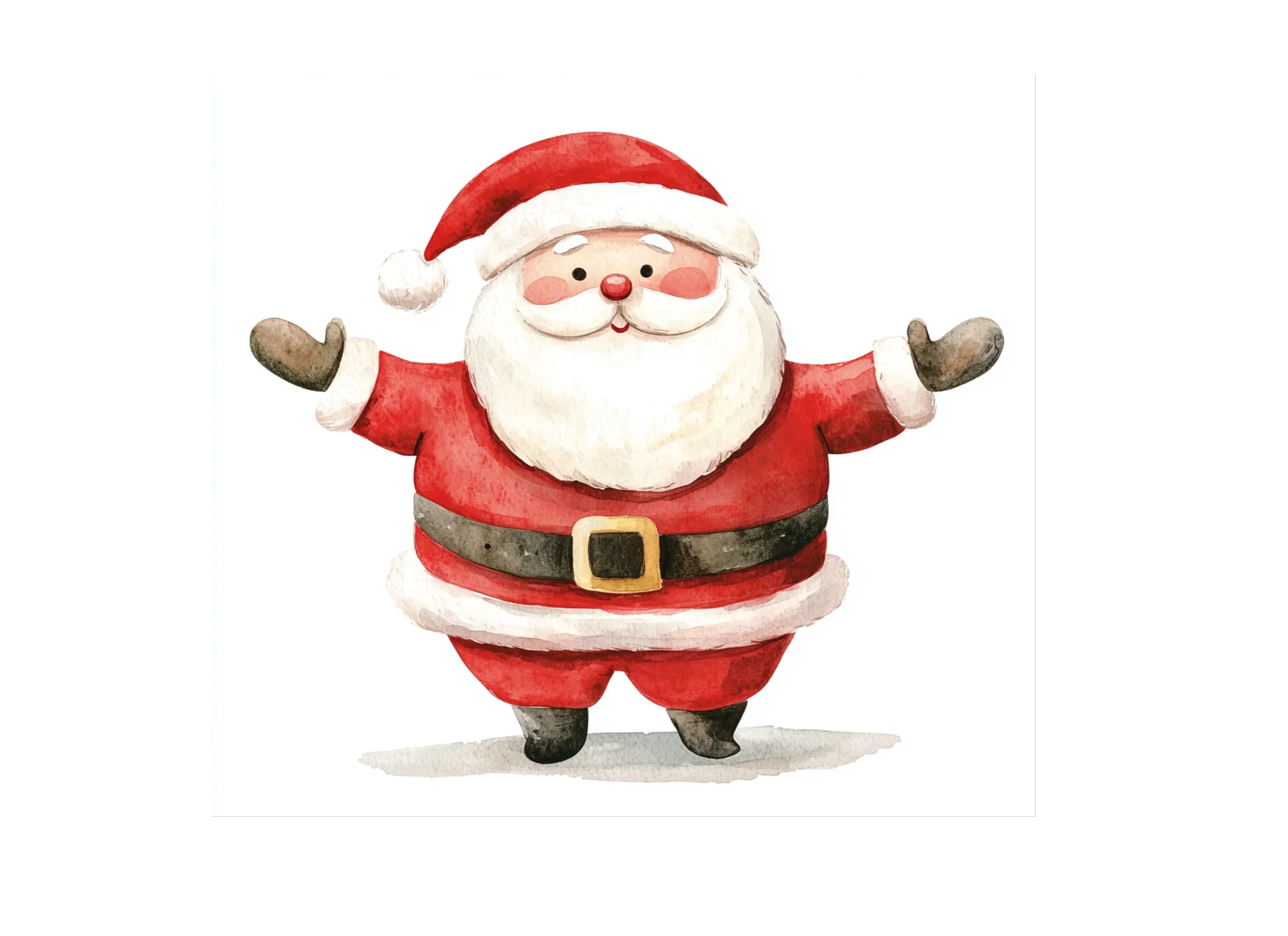 Cute Santa Claus Illustrations Clipart Bundle - Image 3