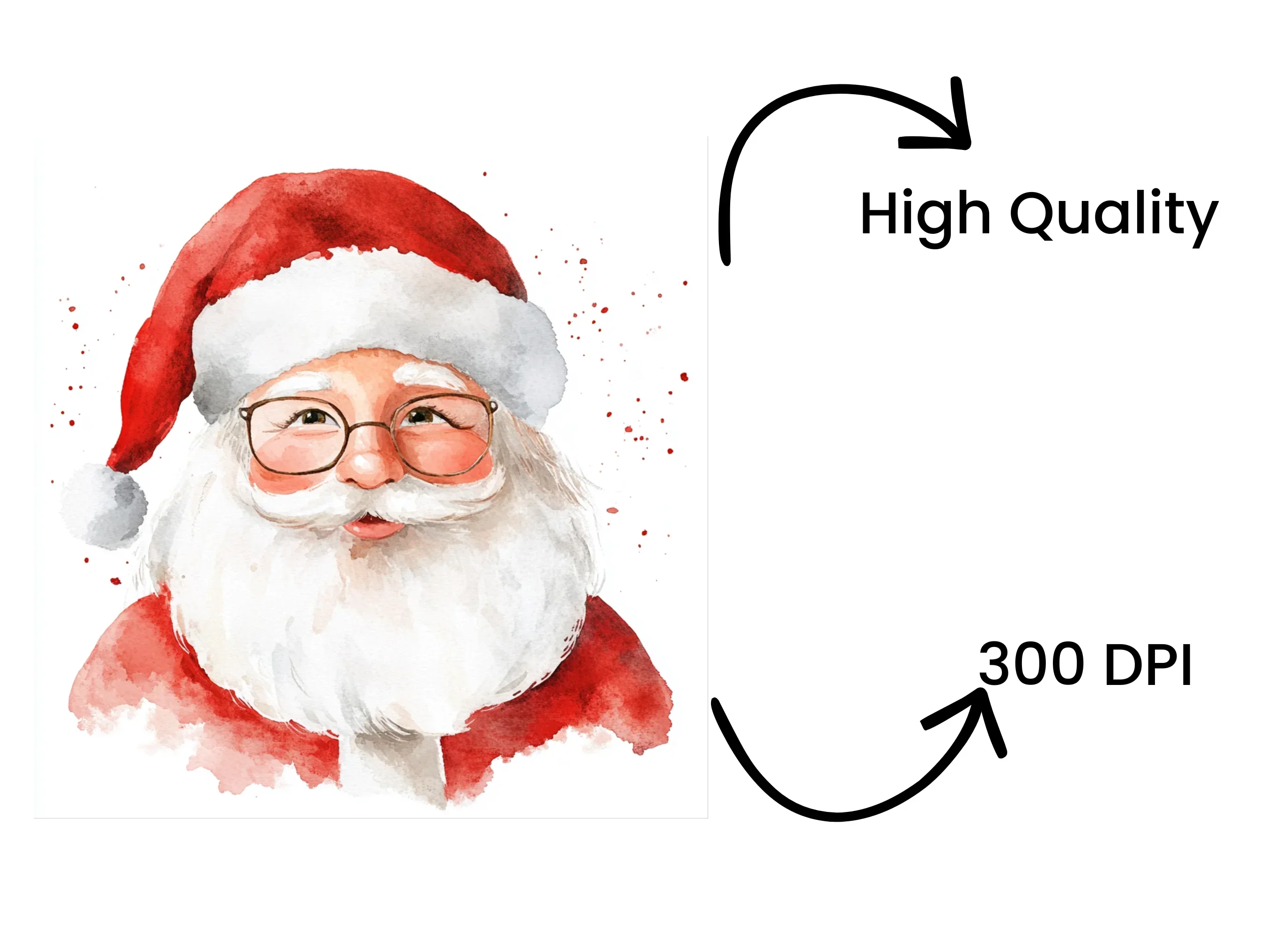 Cute Santa Claus Illustrations Clipart Bundle - Image 4