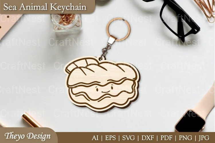 Cute Sea Animal Key Chain SVG Bundle