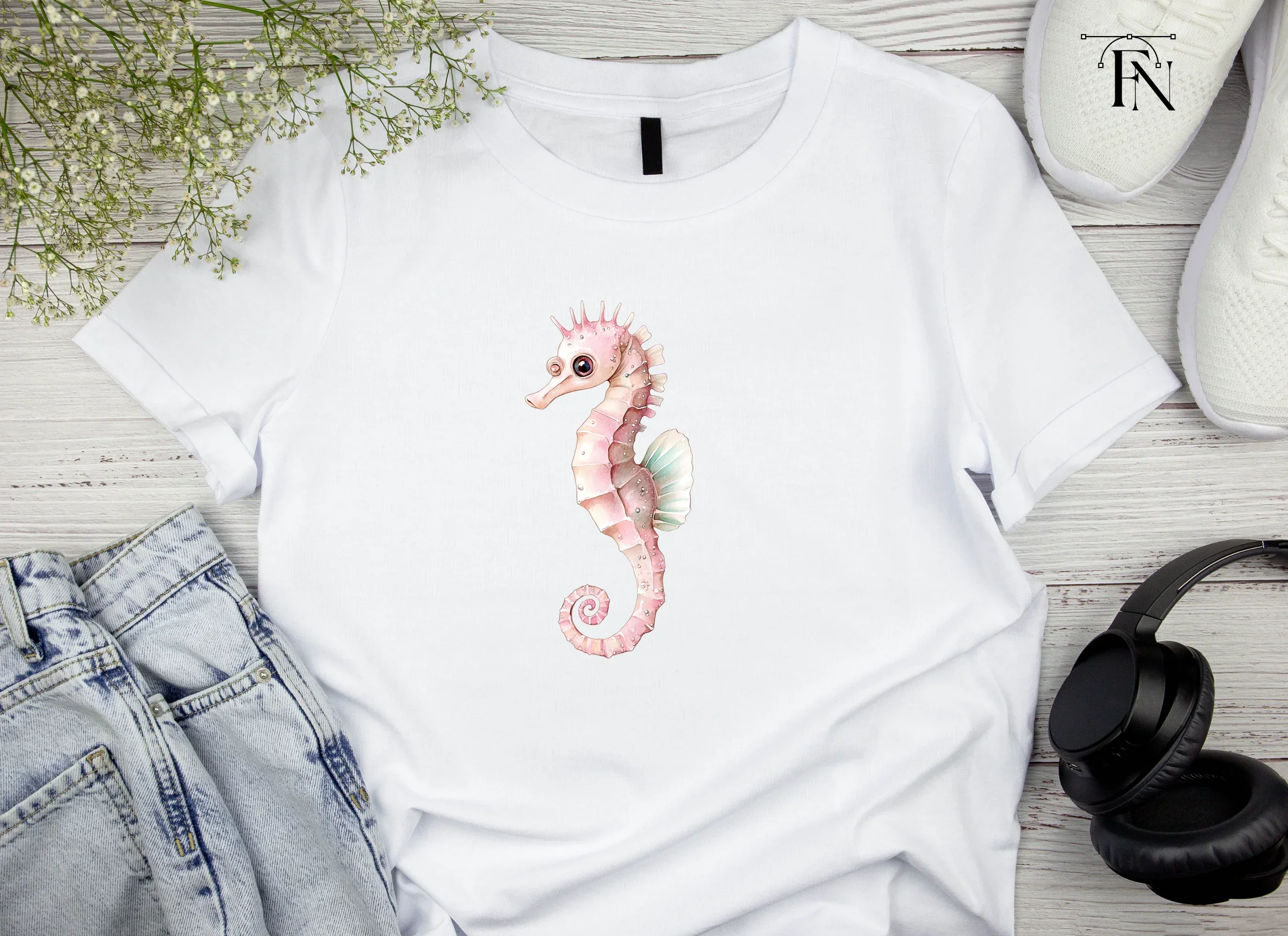 Cute Seahorse Clipart Bundle - Image 4