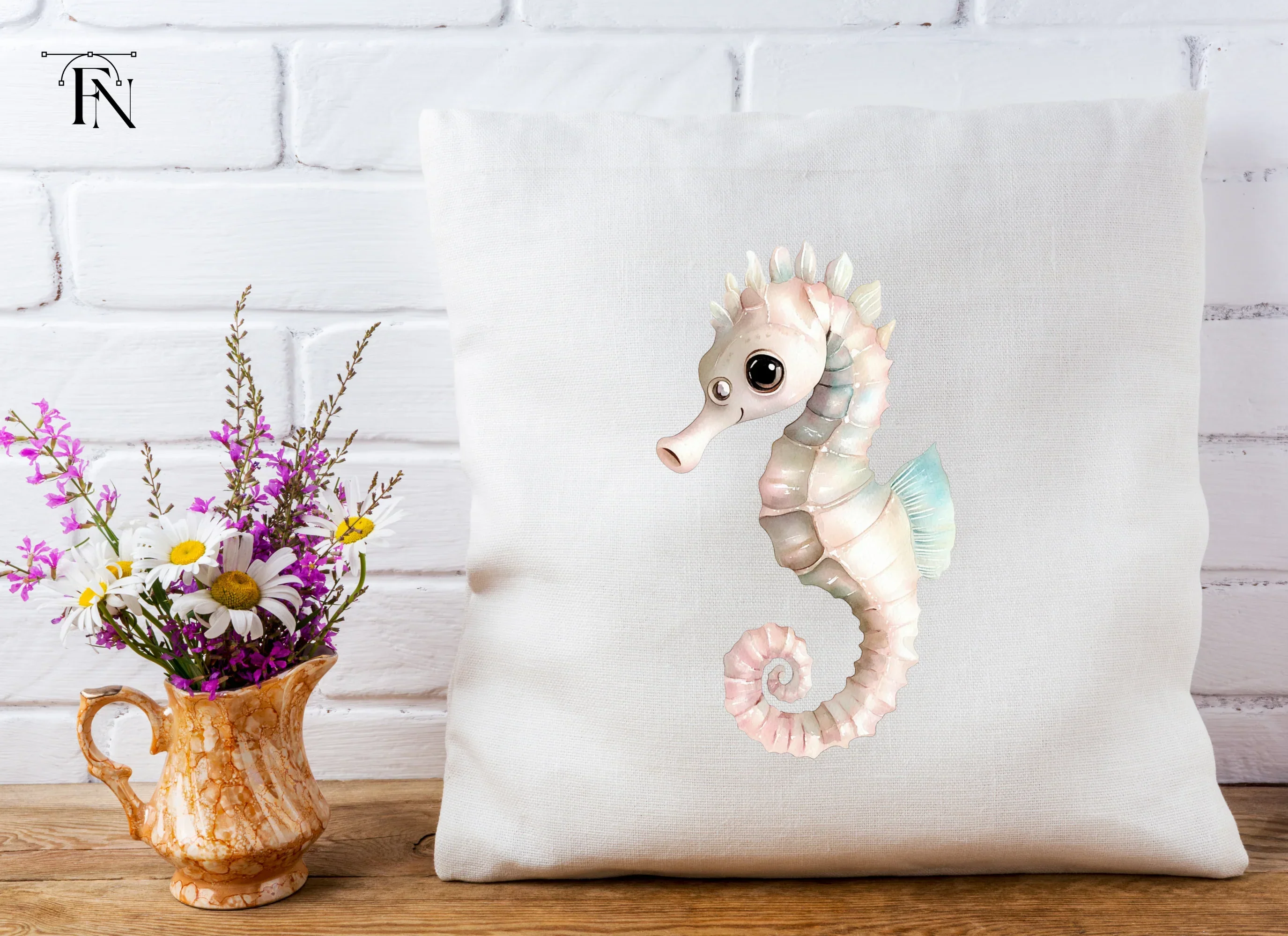 Cute Seahorse Clipart Bundle - Image 5