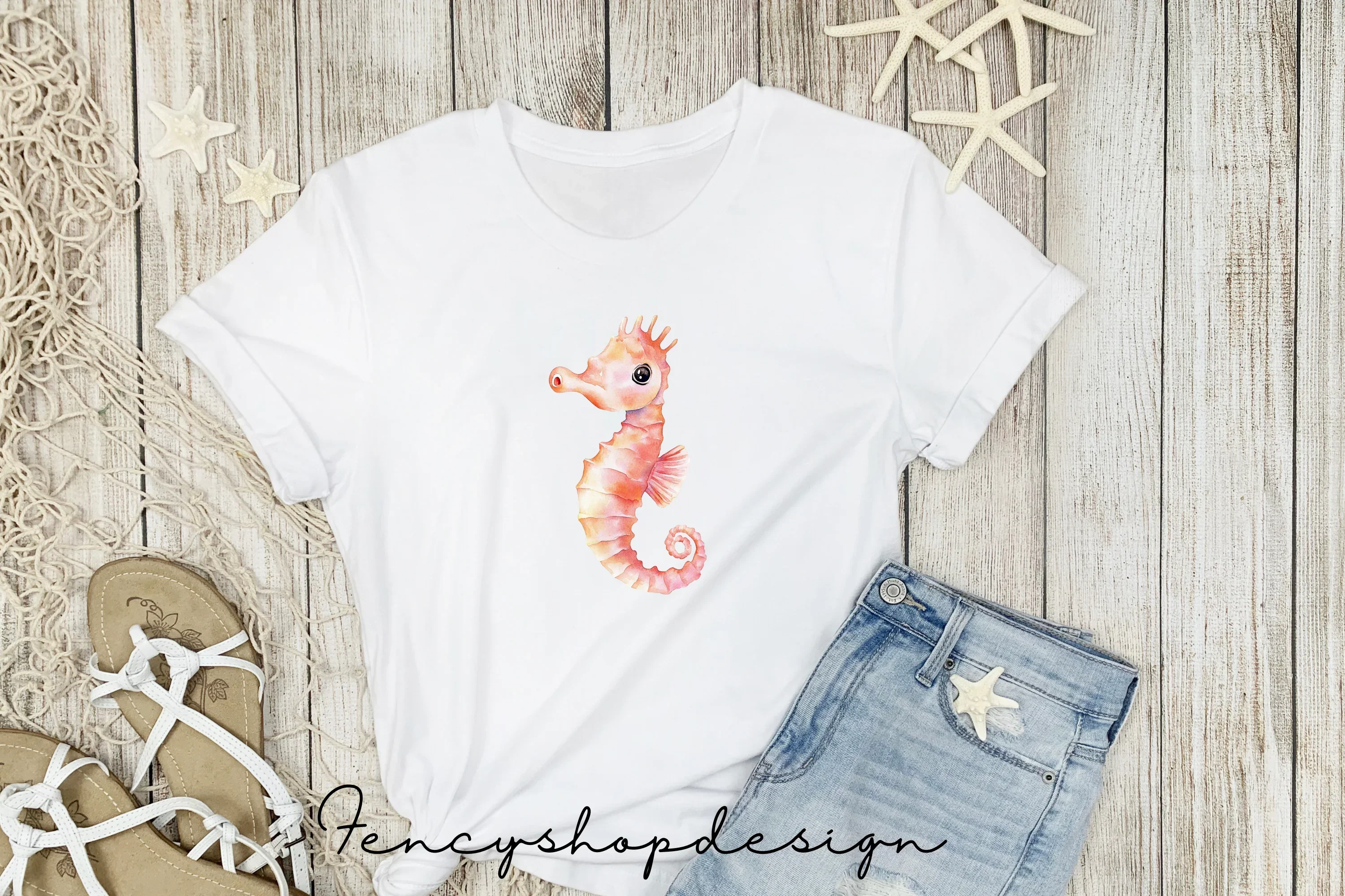 Cute Seahorse Clipart Bundle - Image 4