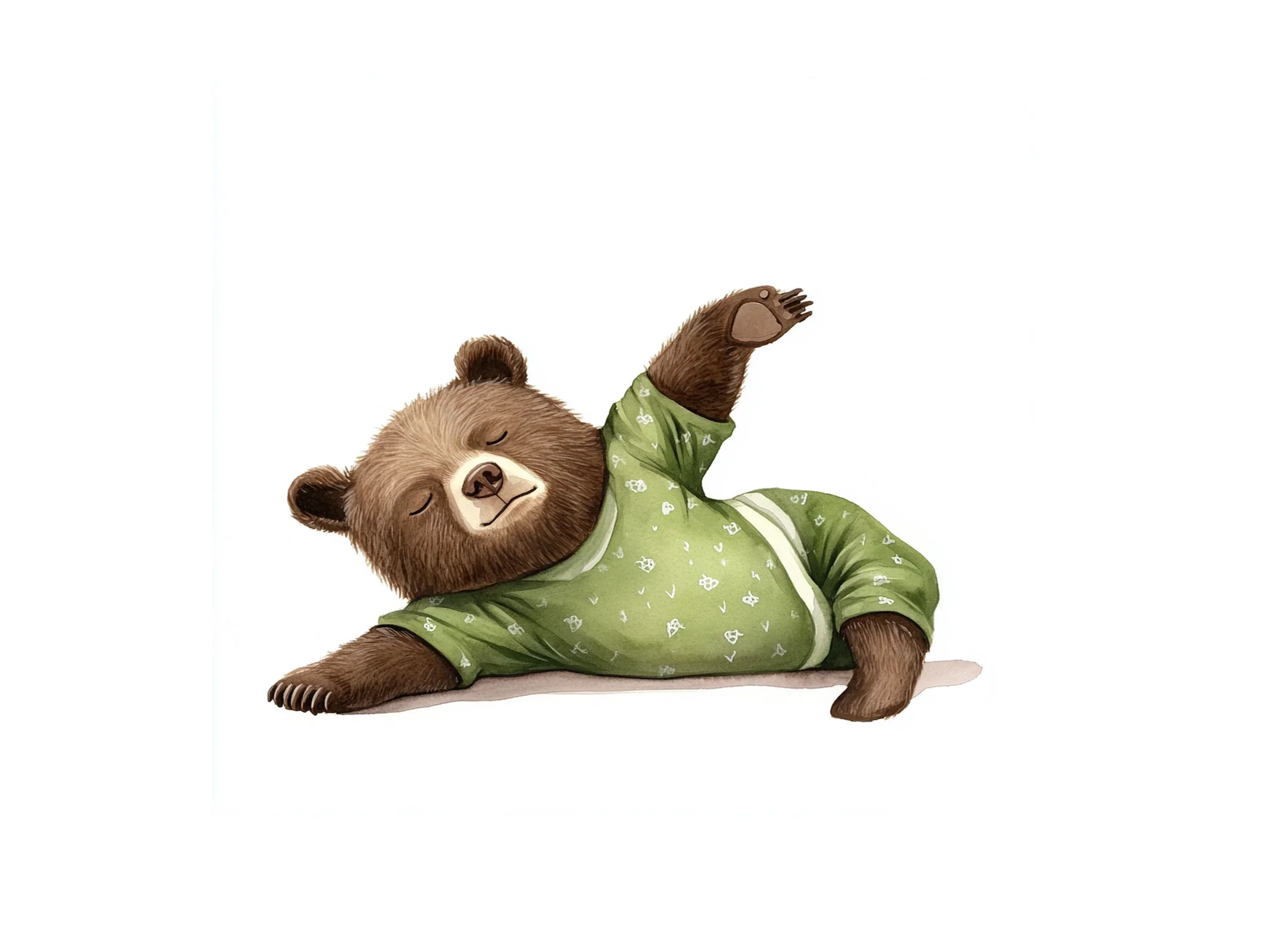 Cute Sleeping Bear Clipart Bundle - Image 2