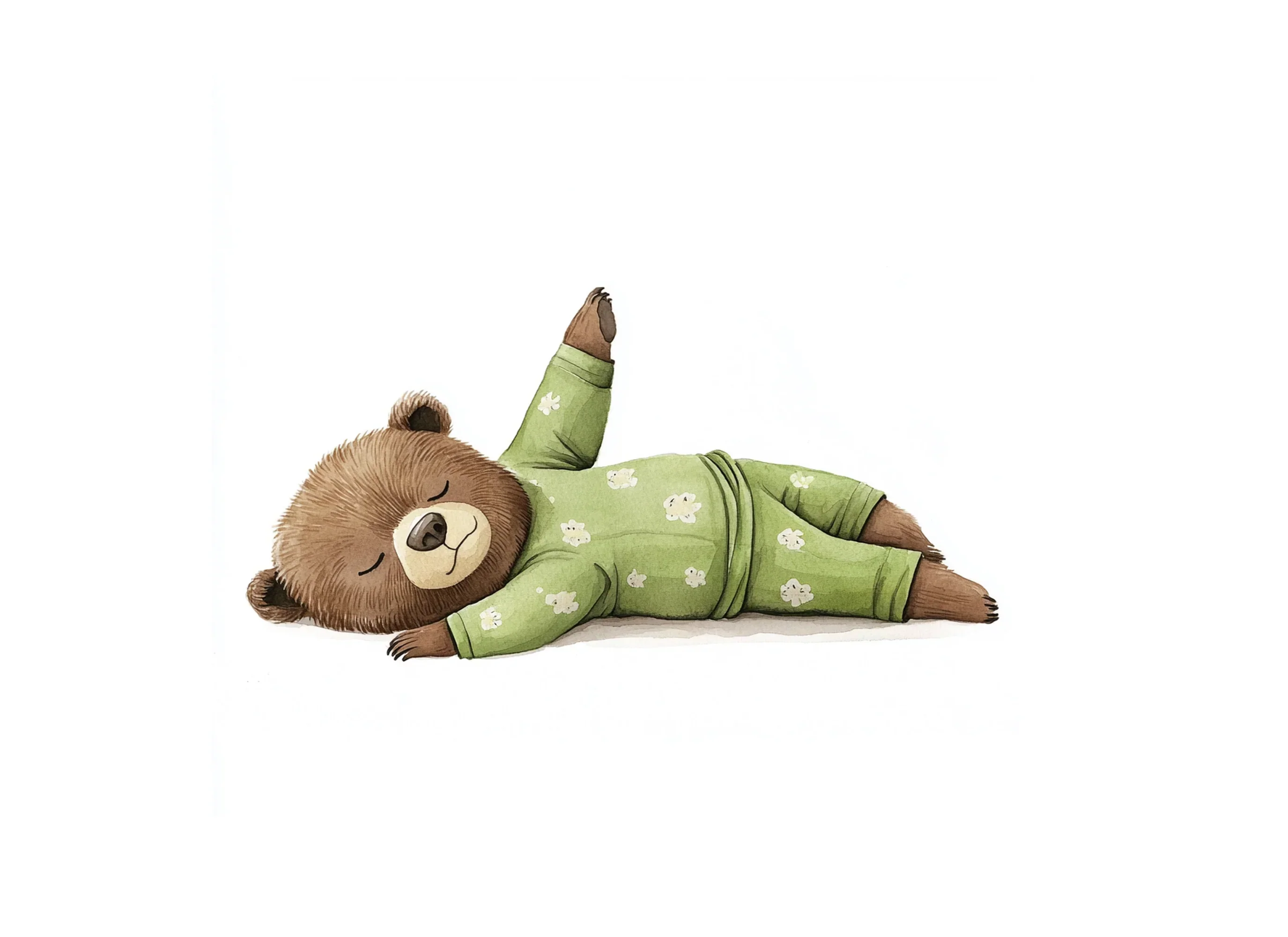Cute Sleeping Bear Clipart Bundle - Image 3