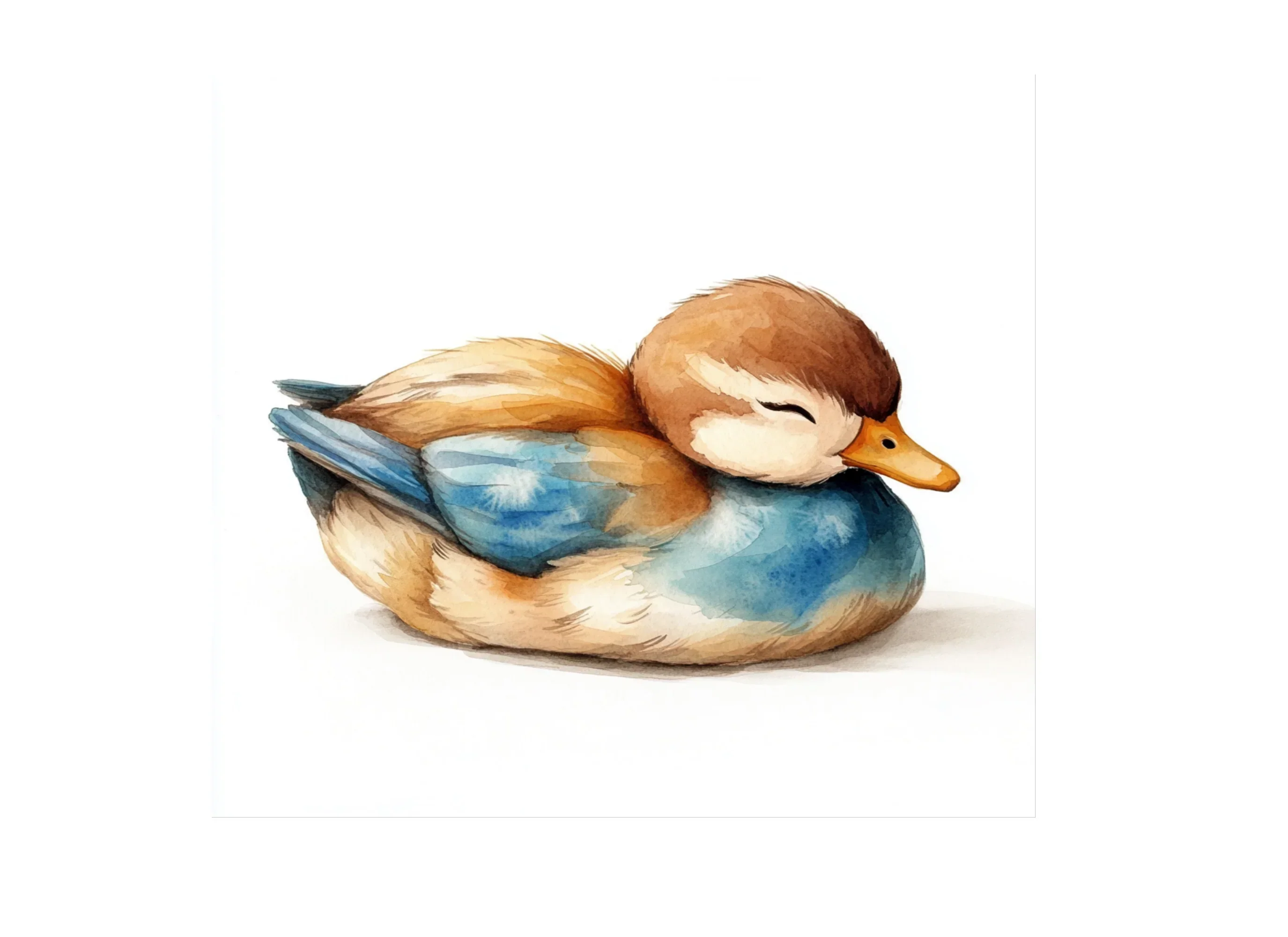 Cute Sleeping Duckling Clipart Bundle - Image 3