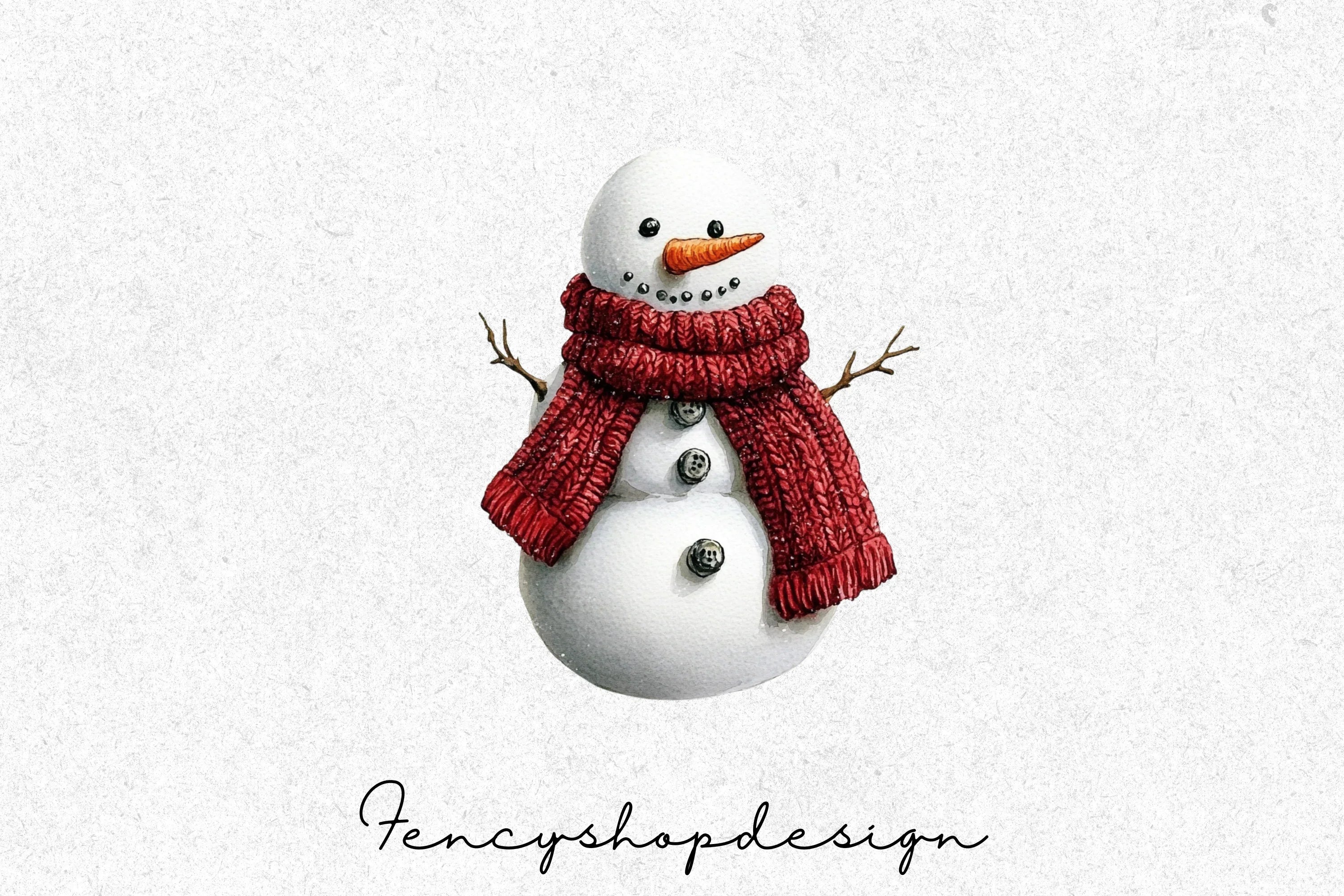 Cute Snowman Christmas Winter Clipart Bundle - Image 3