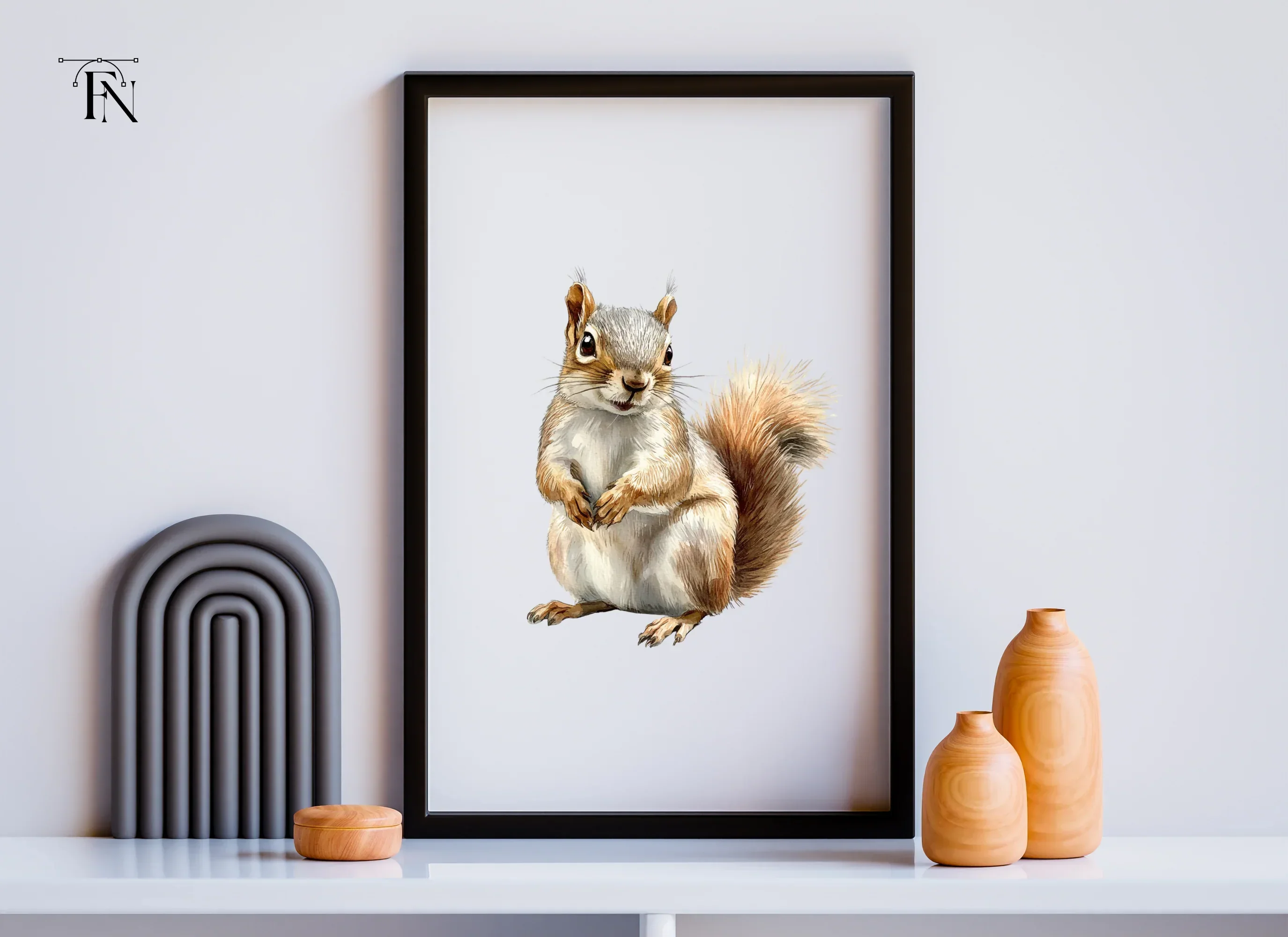 Cute Squirrel Animal Clipart Bundle - Image 4