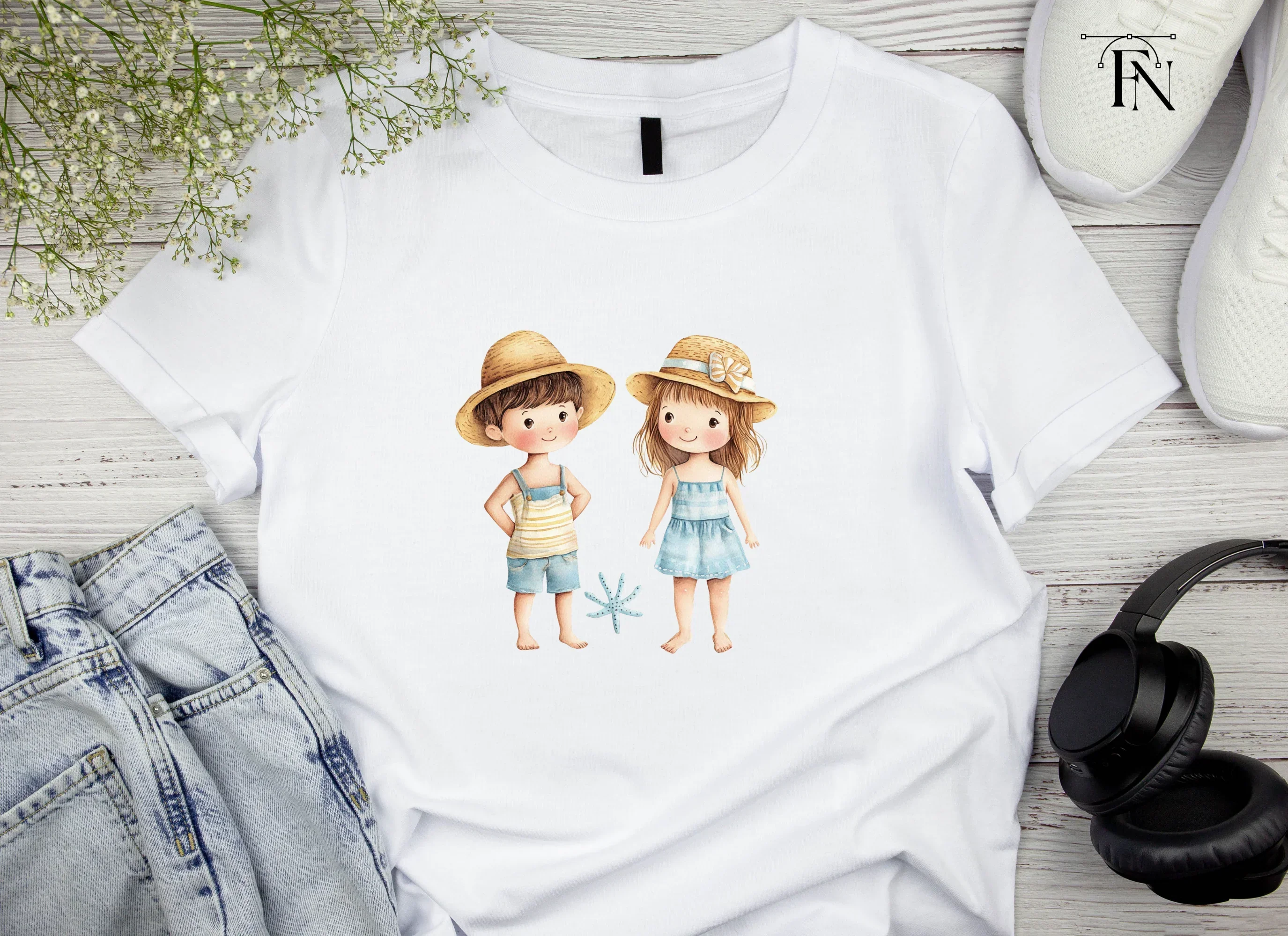 Cute Summer Kids Clipart Bundle - Image 3