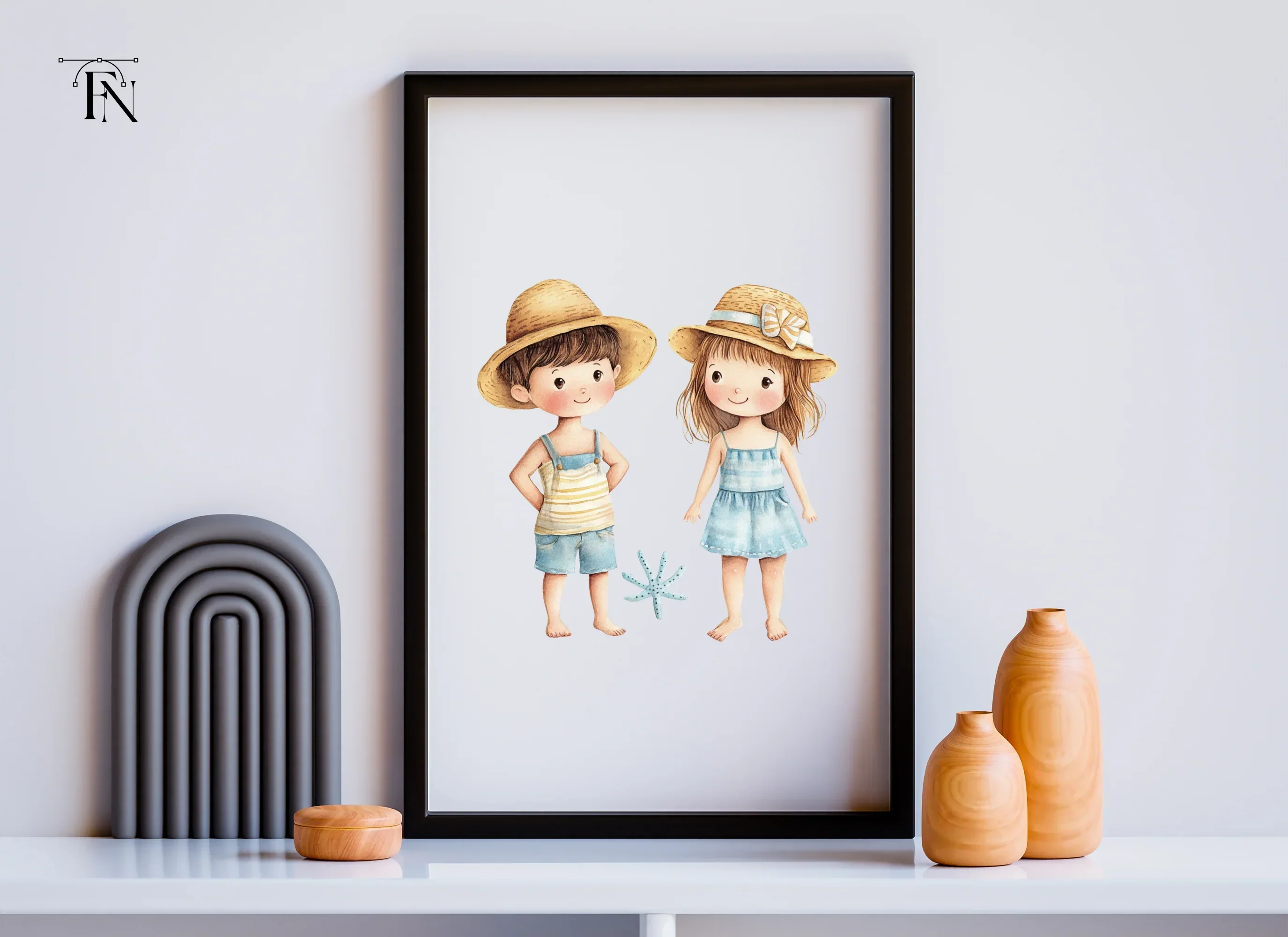 Cute Summer Kids Clipart Bundle - Image 5