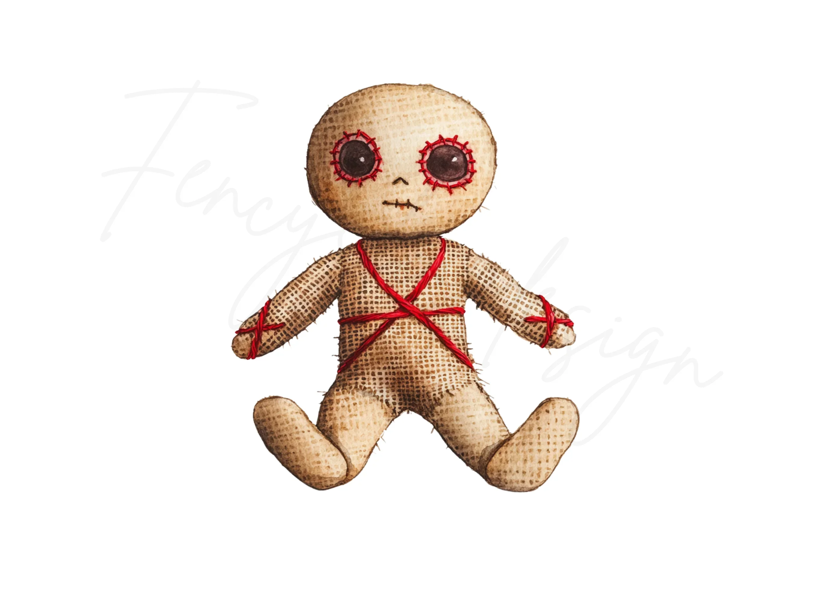 Cute Voodoo Doll Clipart Bundle - Image 2