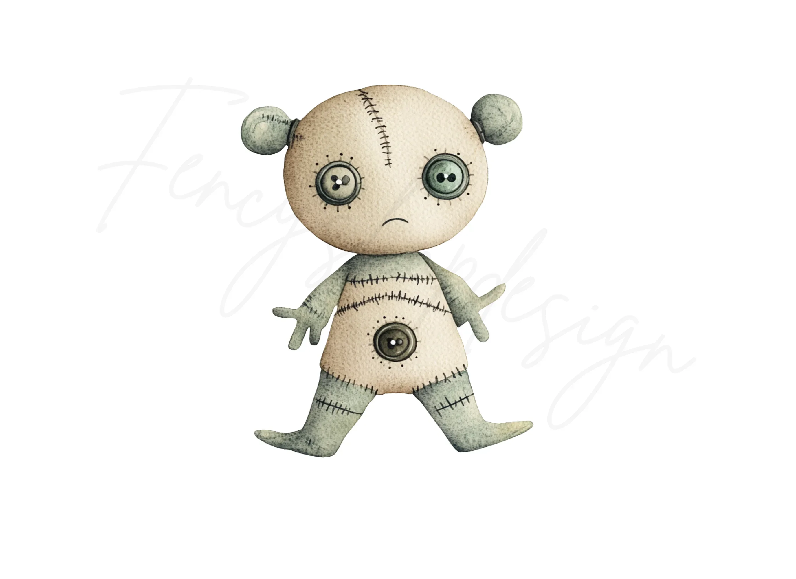Cute Voodoo Dolls Clipart Bundle - Image 3