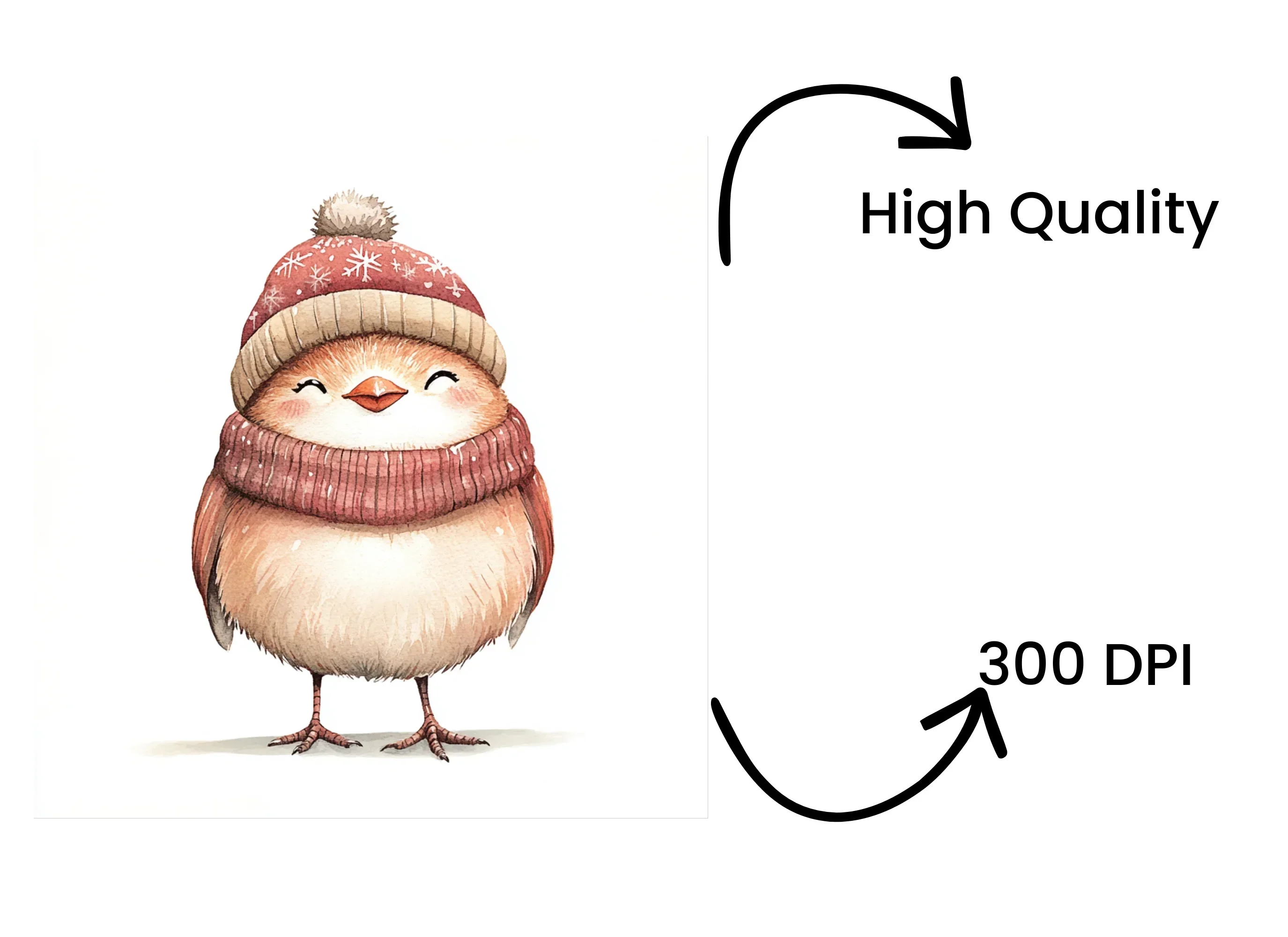 Cute Winter Birds Clipart Bundle - Image 4