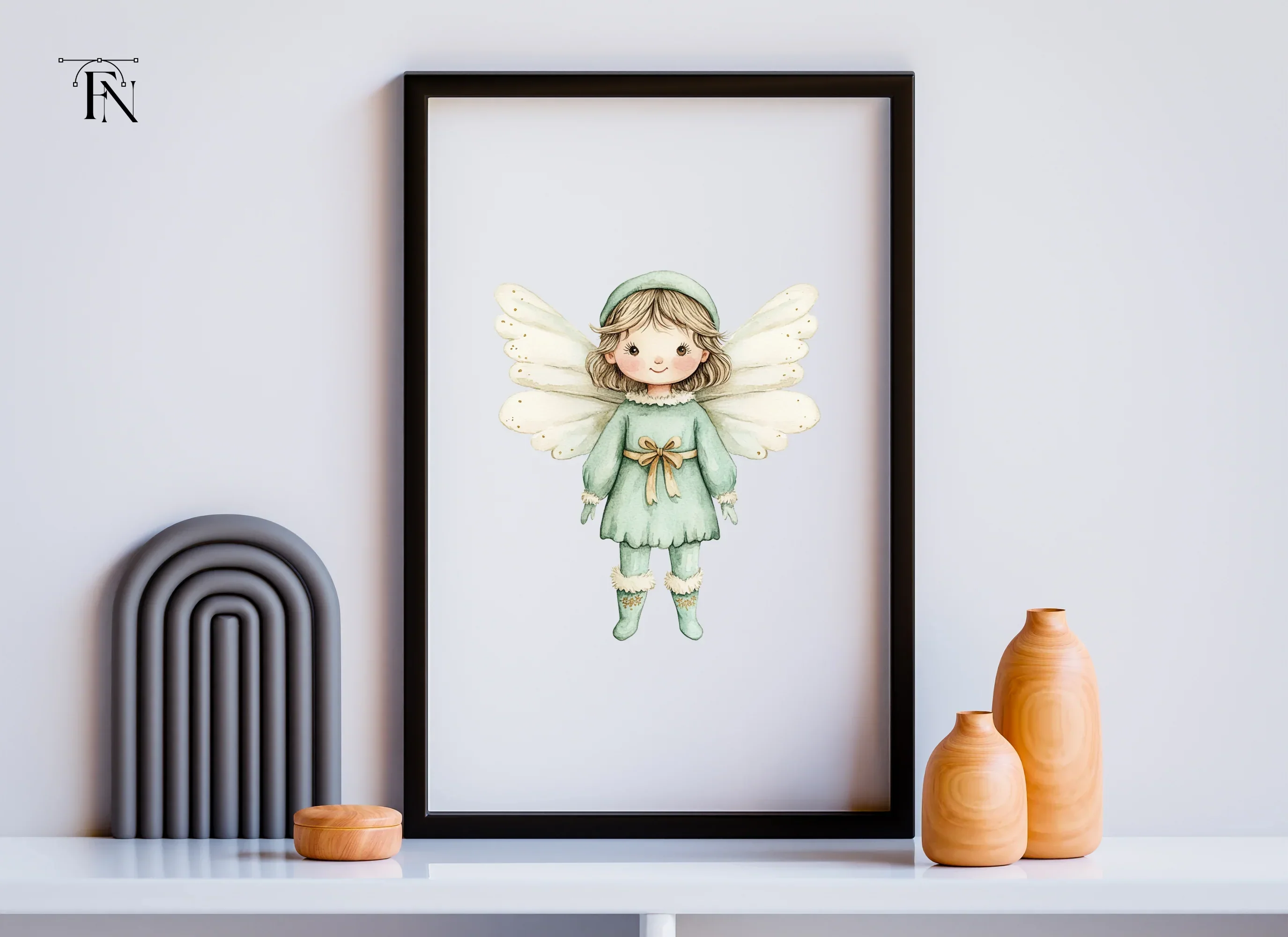 Cute Winter Fairy Clipart Bundle - Image 6