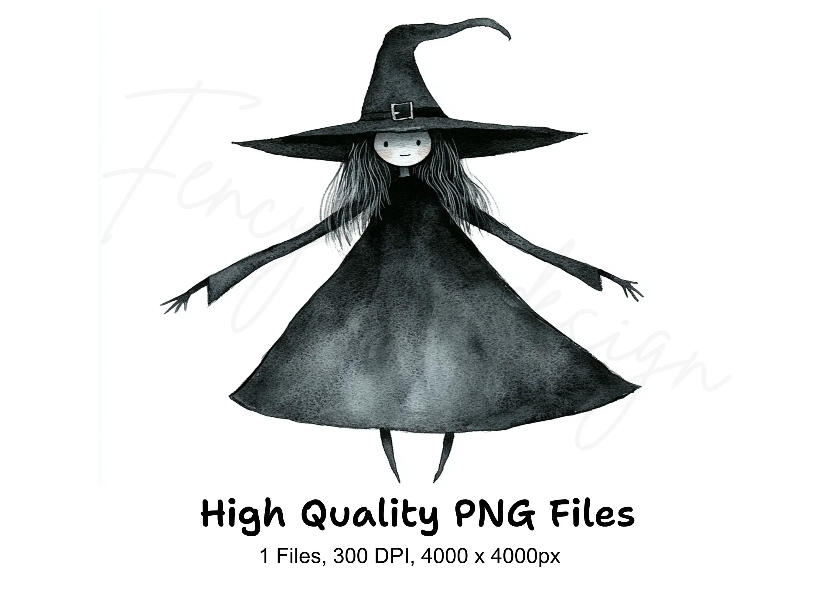 Cute Witch Clipart Bundle