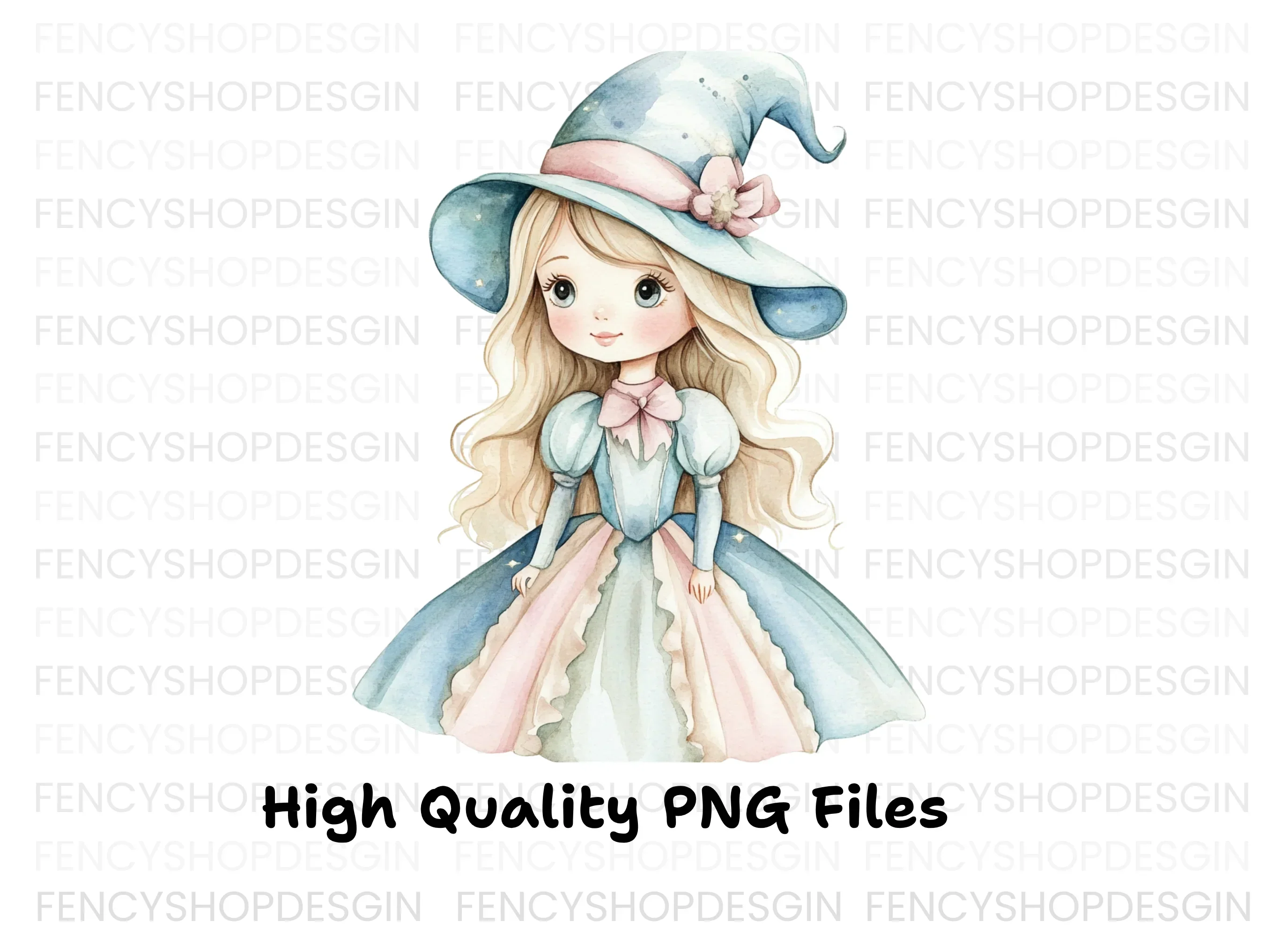 Cute Witch Girl Clipart Bundle - Image 2