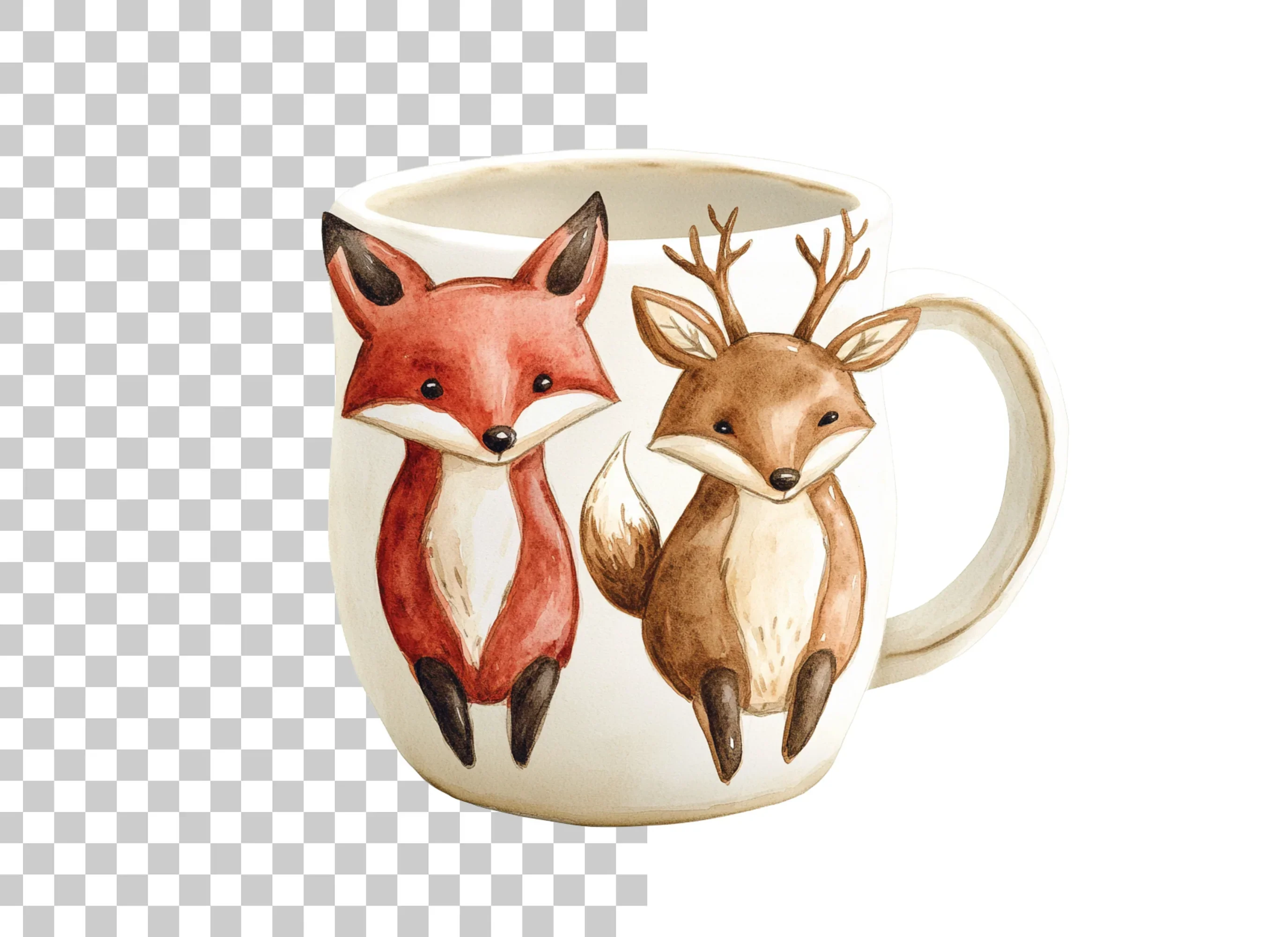 Cute Woodland Animals Clipart Bundle - Image 2