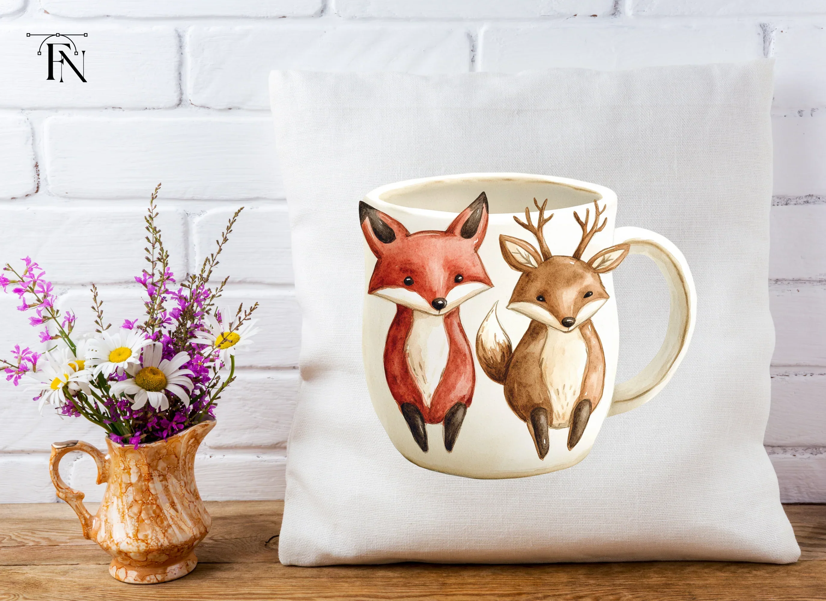 Cute Woodland Animals Clipart Bundle - Image 5