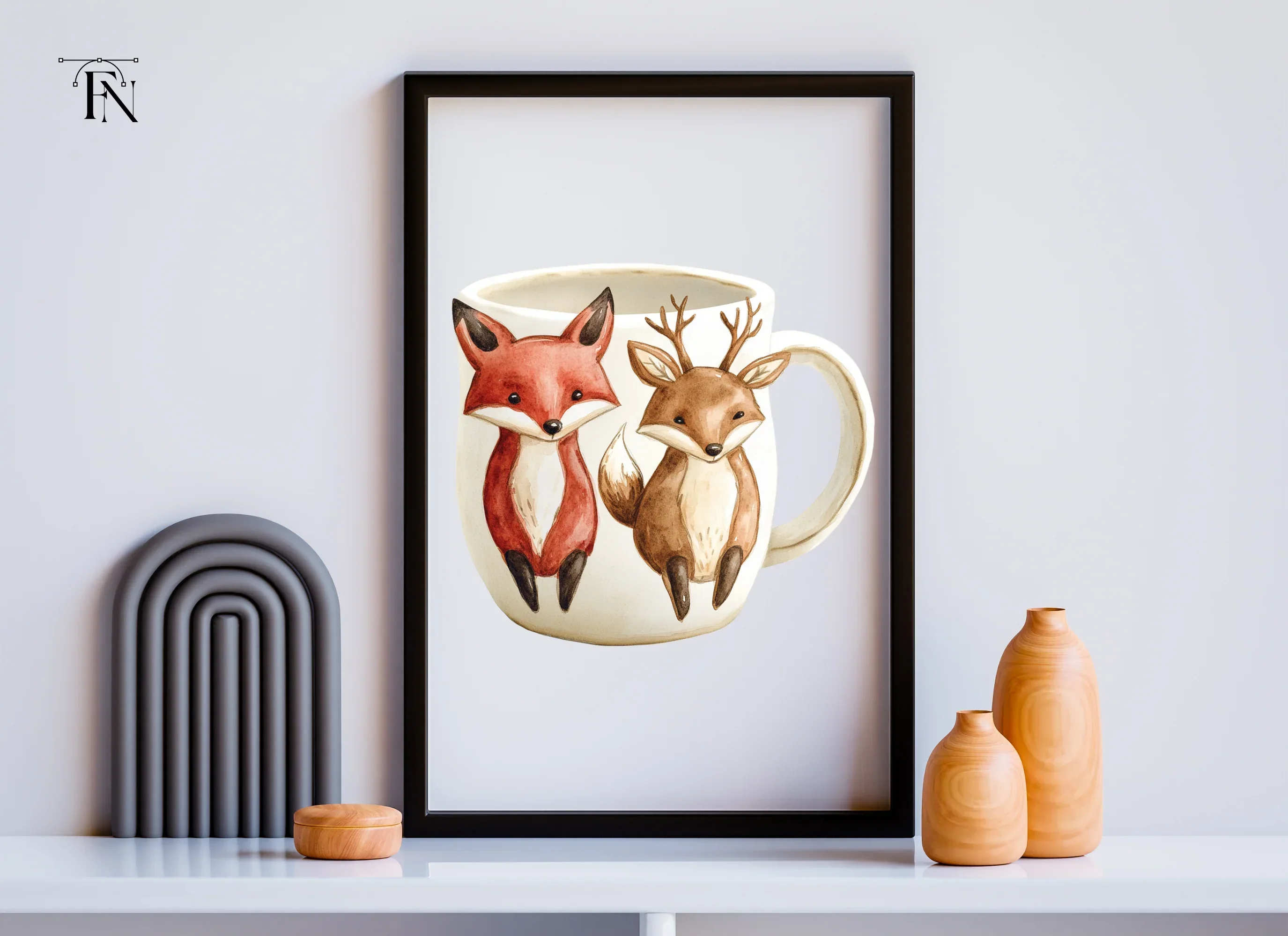 Cute Woodland Animals Clipart Bundle - Image 6