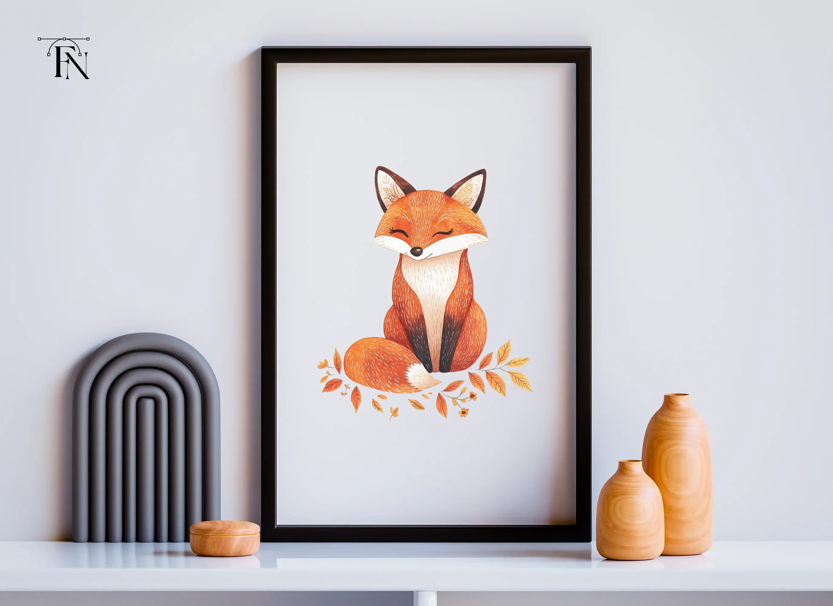 Cute Woodland Fox Clipart Bundle - Image 6