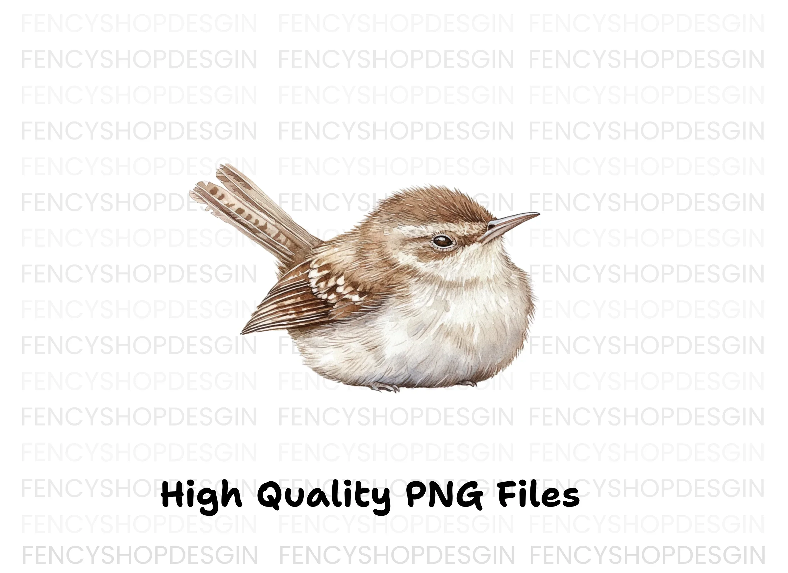 Cute Wren Bird Clipart Bundle - Image 2