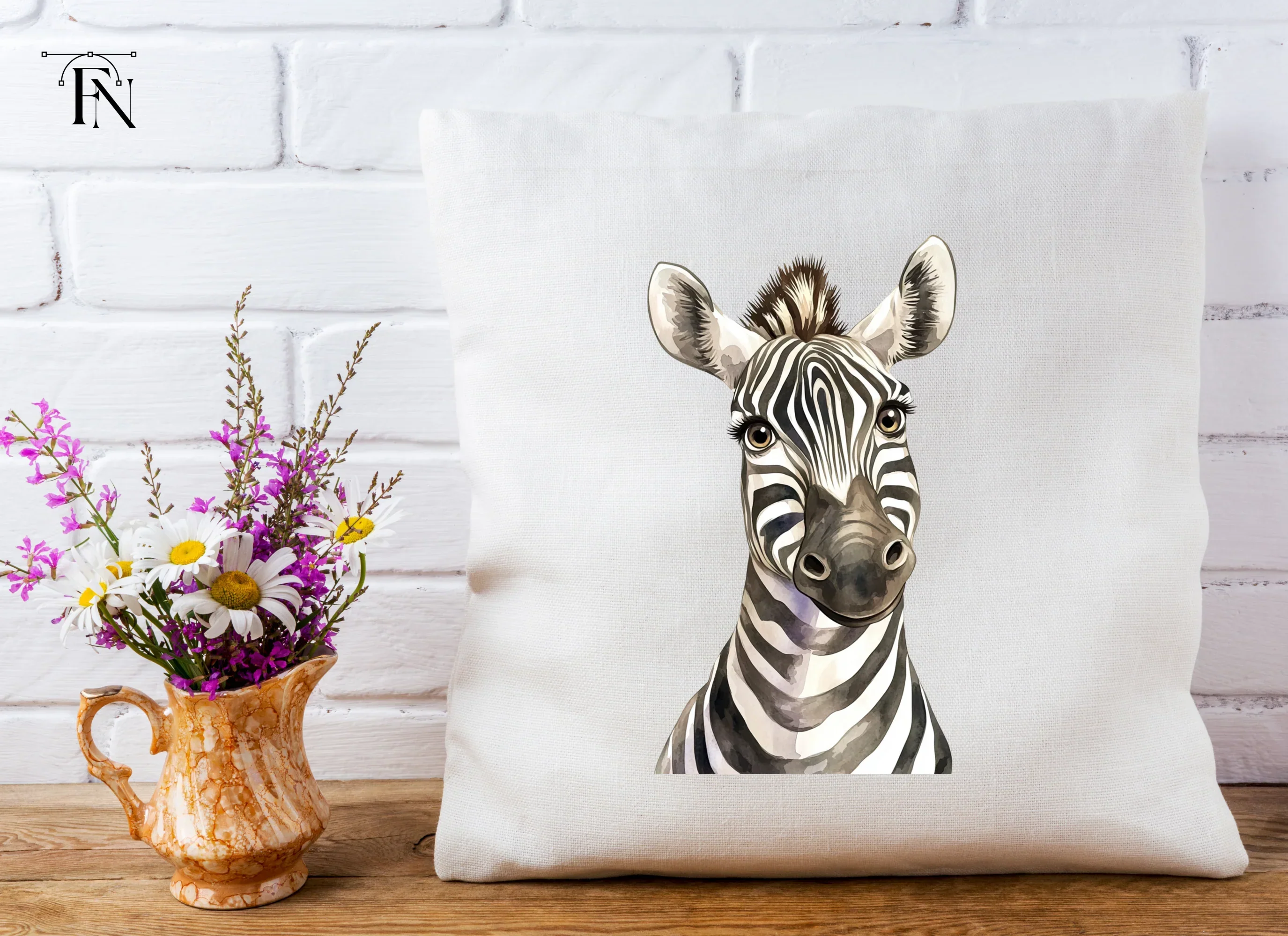 Cute Zebra Head Clipart Bundle - Image 4