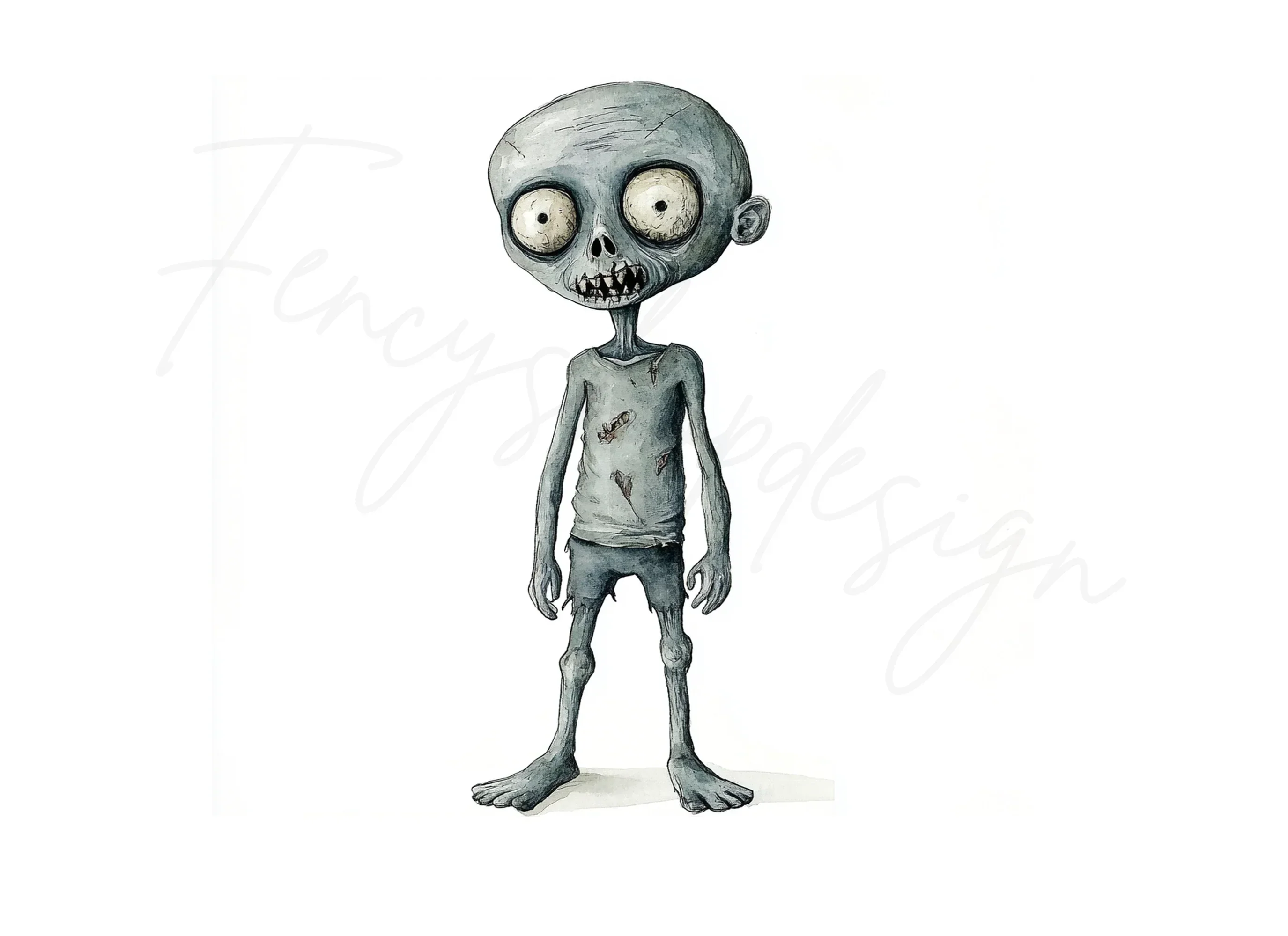 Cute Zombie Clipart Bundle - Image 2