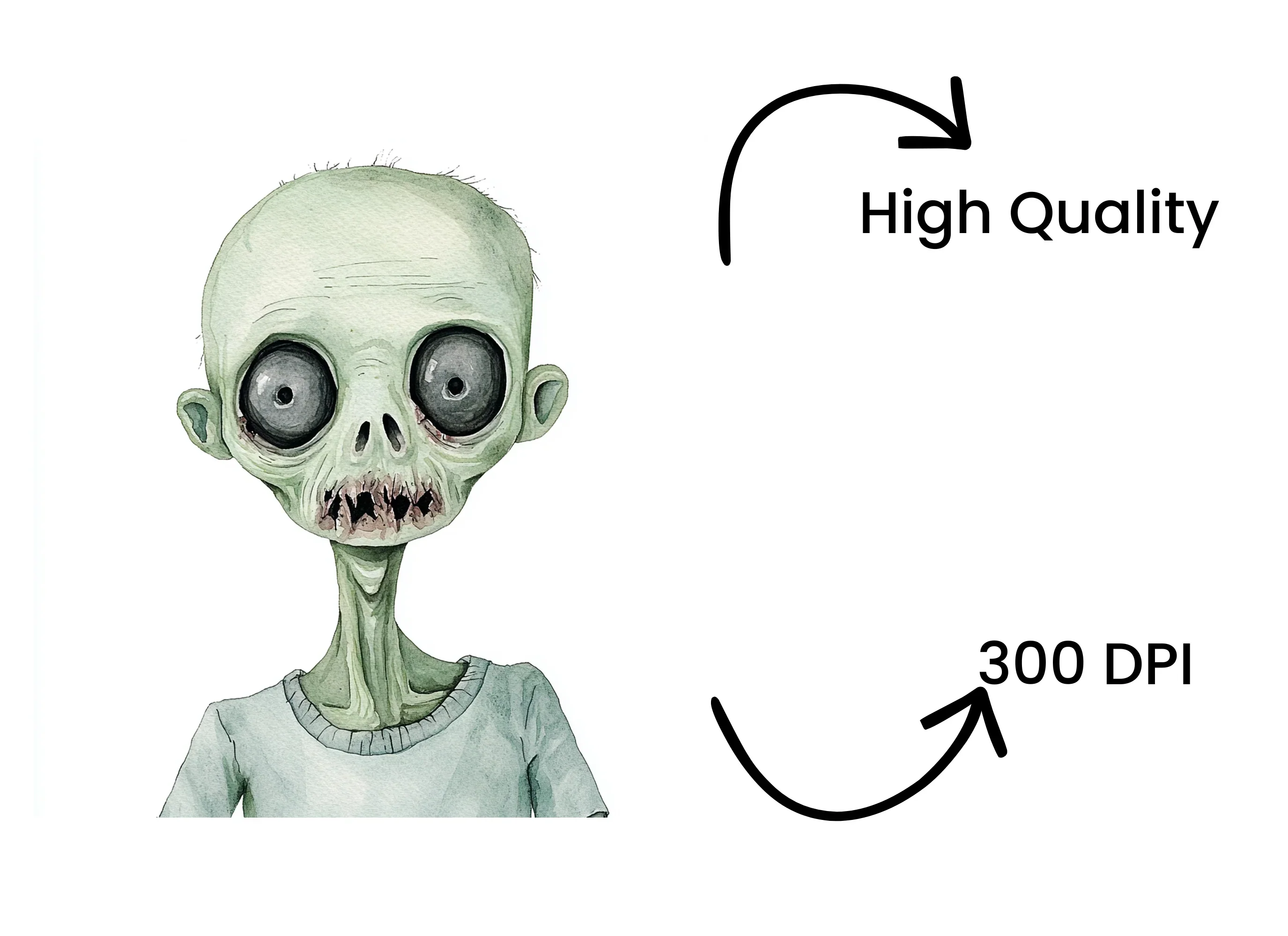 Cute Zombie Clipart Bundle - Image 4