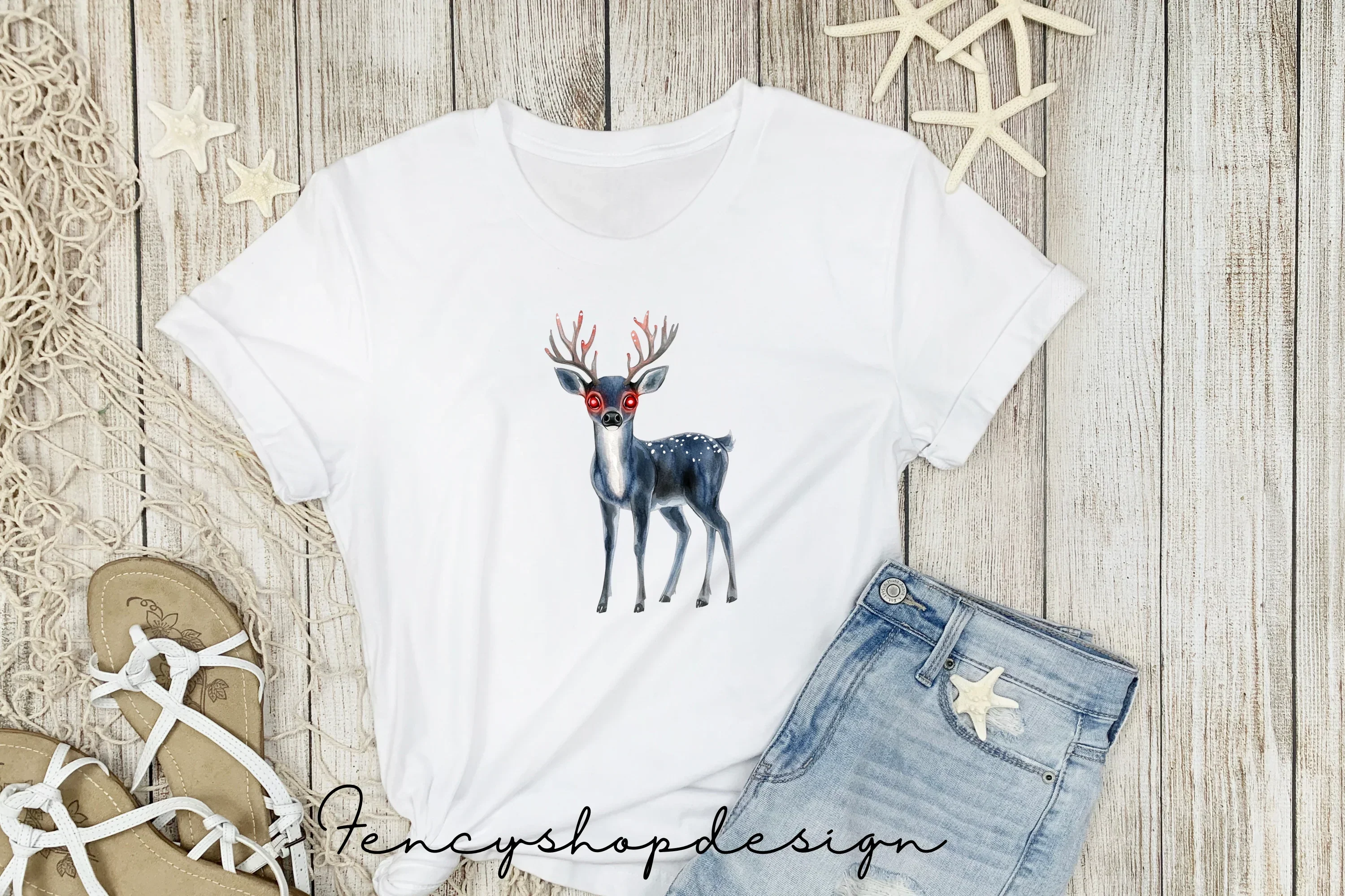 Cyberpunk Reindeer Clipart Bundle - Image 5