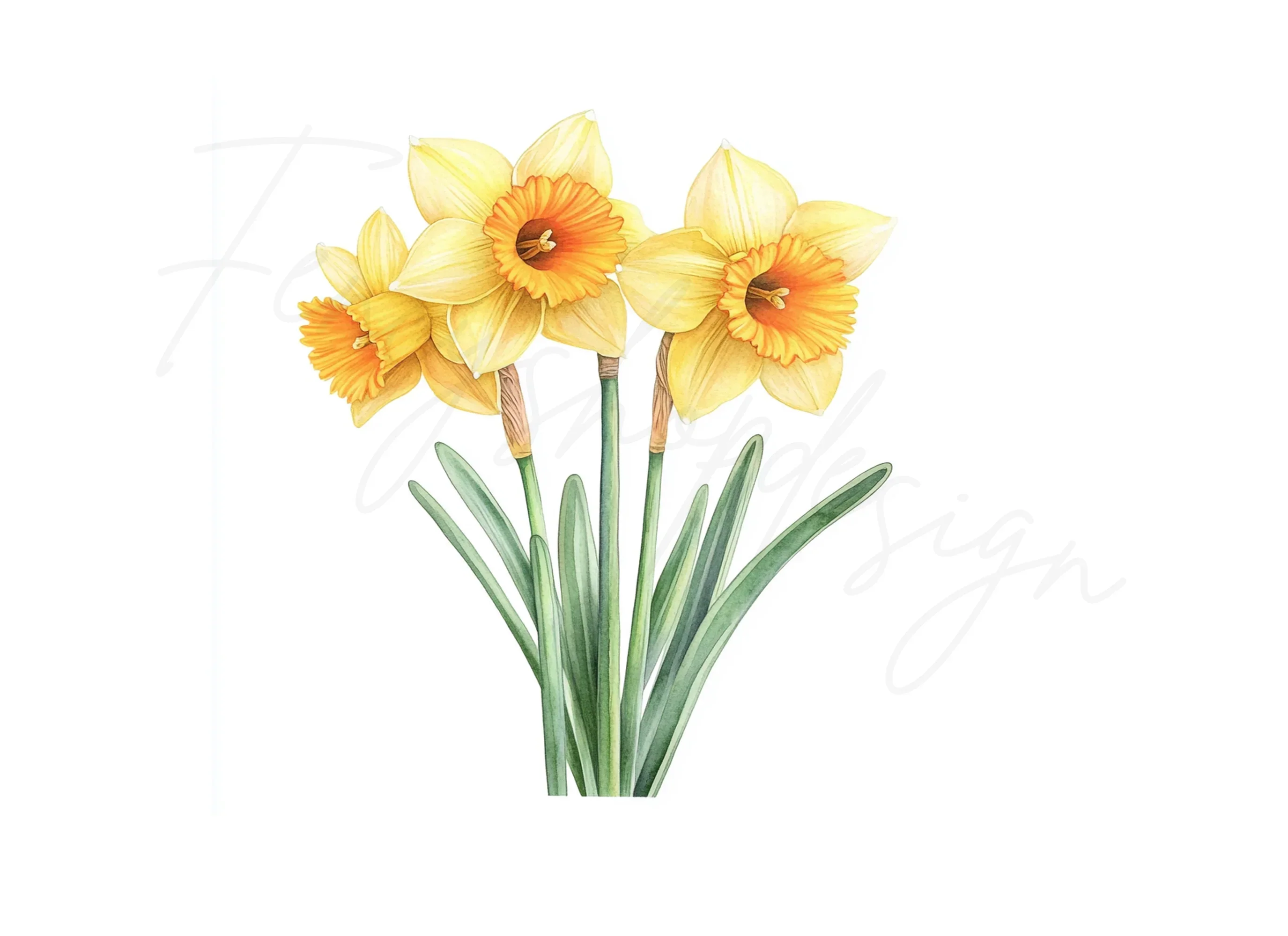 Daffodil Clipart Bundle - Image 3