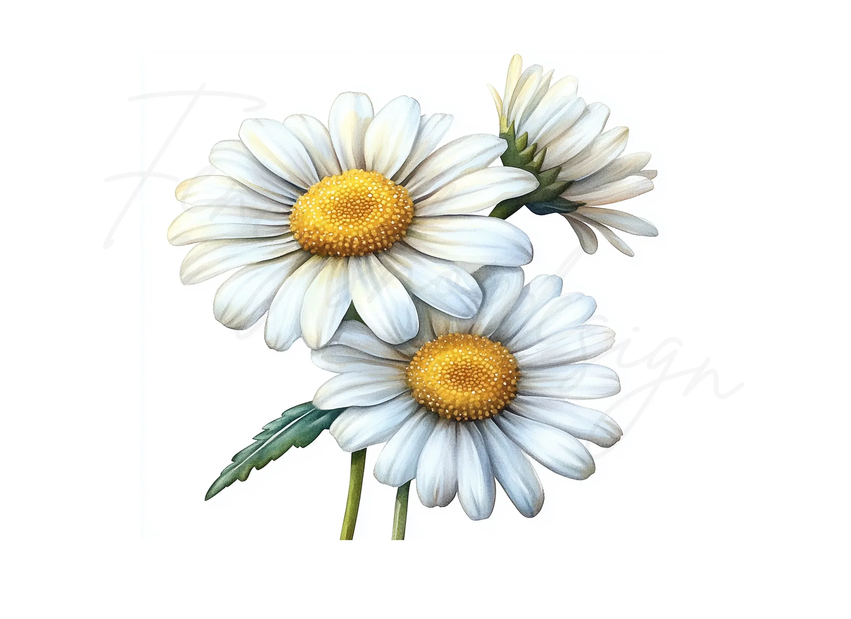 Daisy Flower Clipart Bundle - Image 2