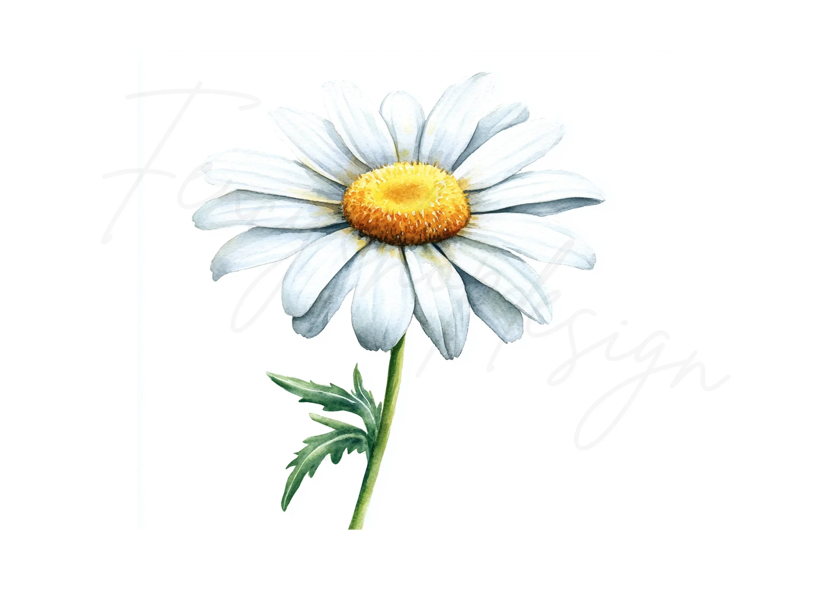 Daisy Flowers Clipart Bundle - Image 3