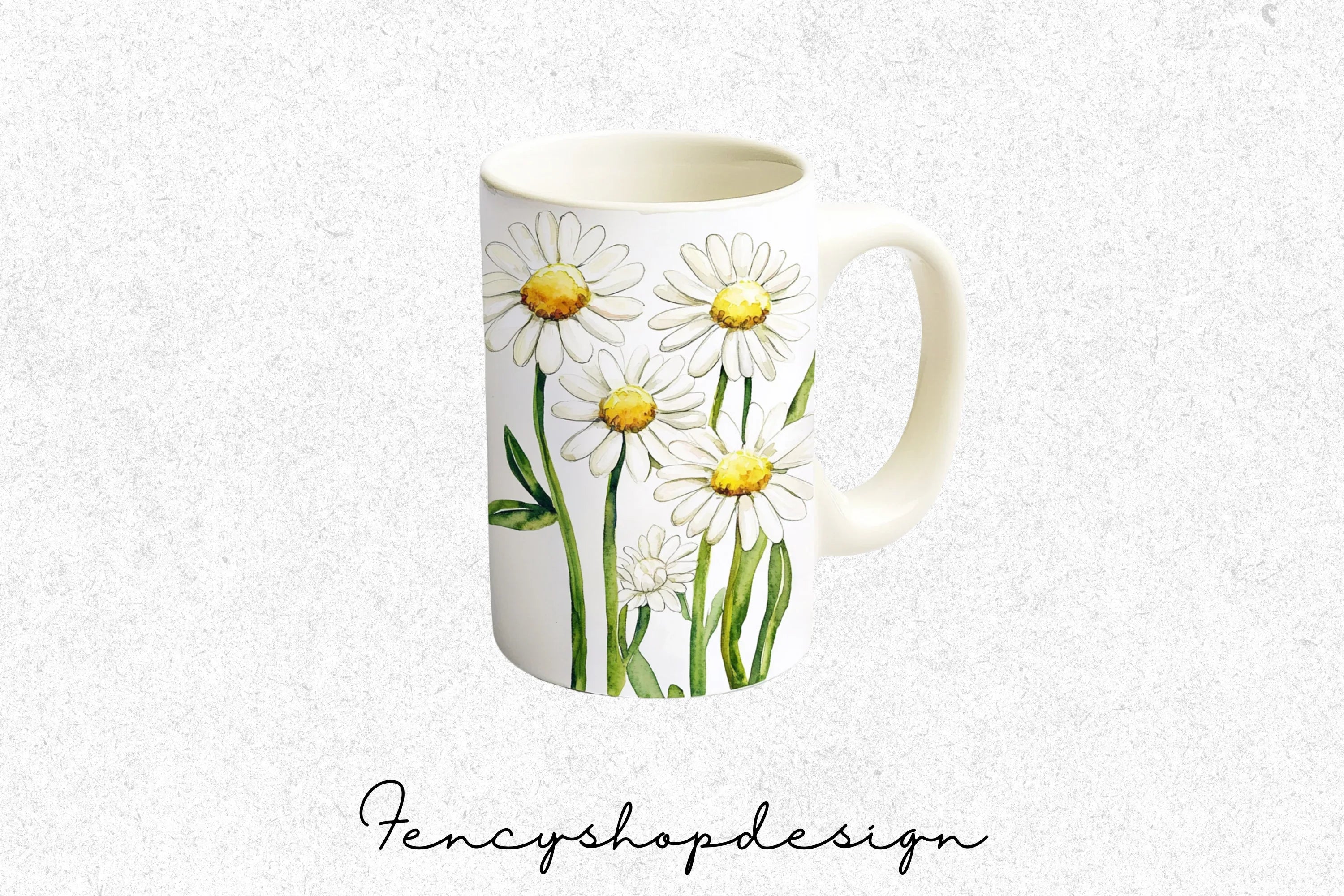 Daisy Mugs Clipart Bundle - Image 7