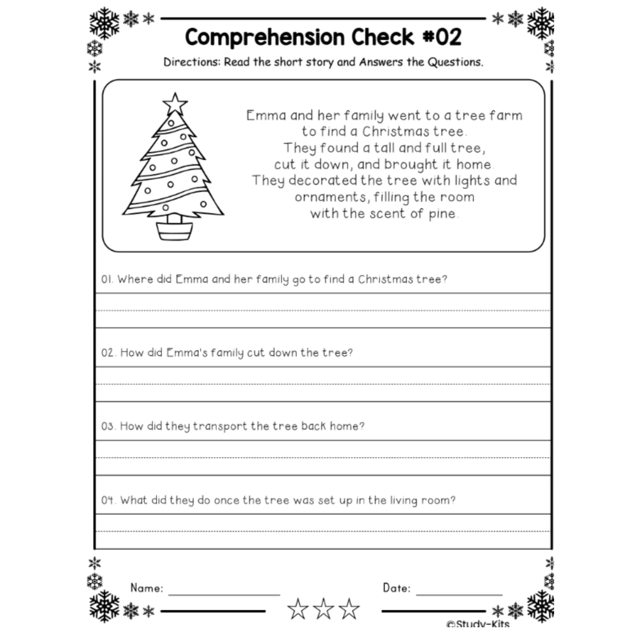December Reading Comprehension Checks - Image 4