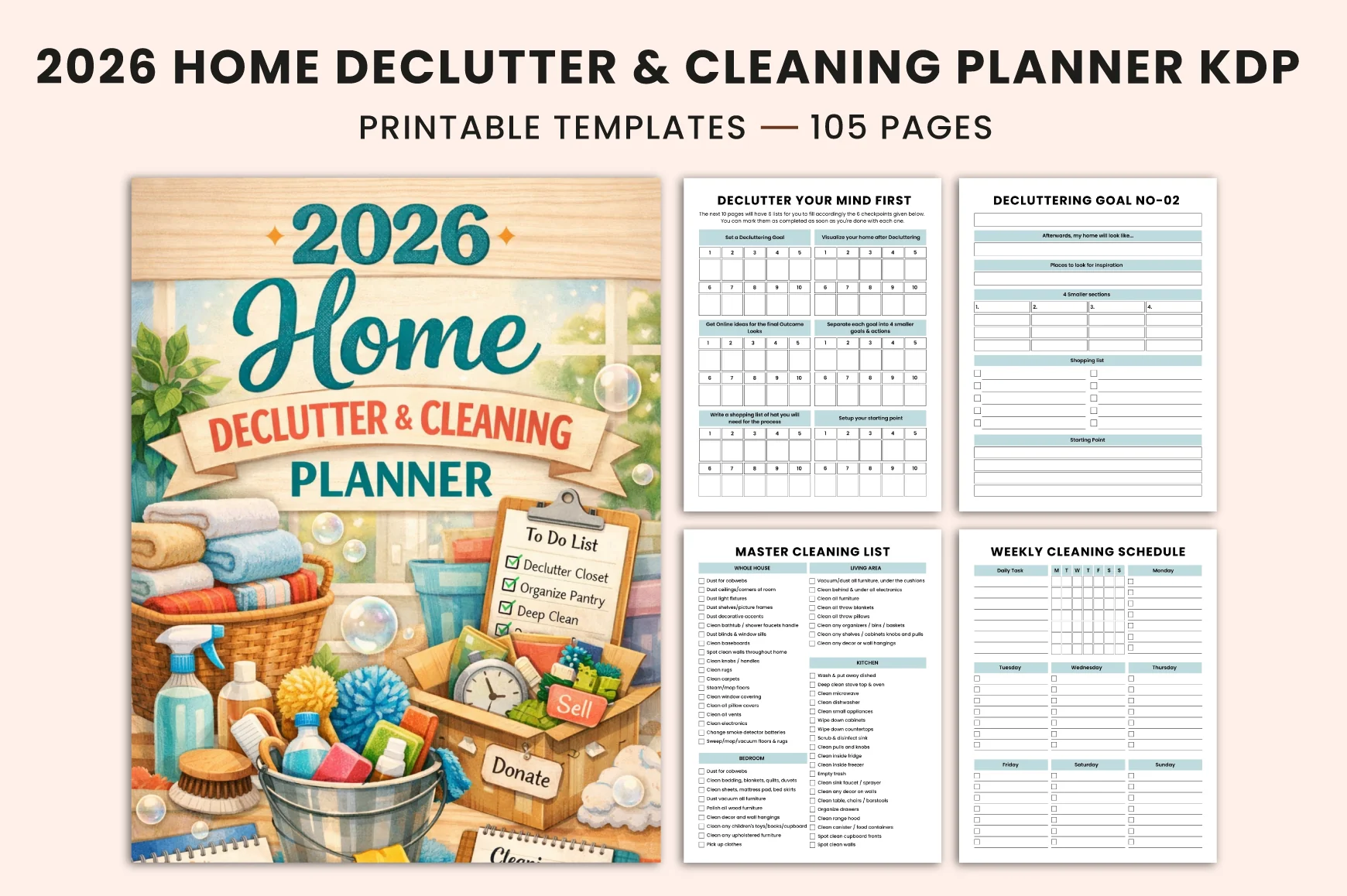 Decluttering Cleaning Planner Guide