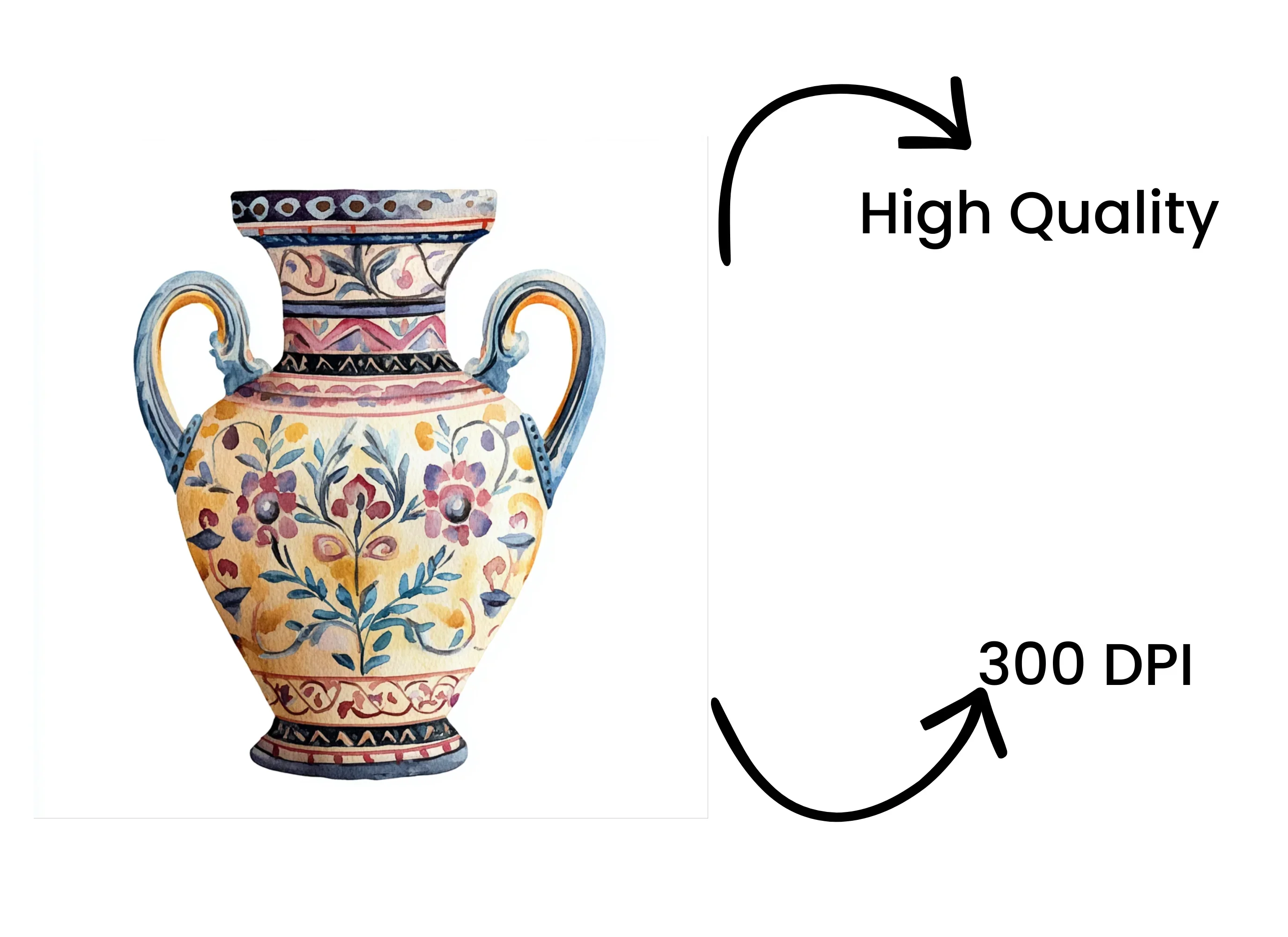 Decorative Ancient Vases Clipart Bundle - Image 4