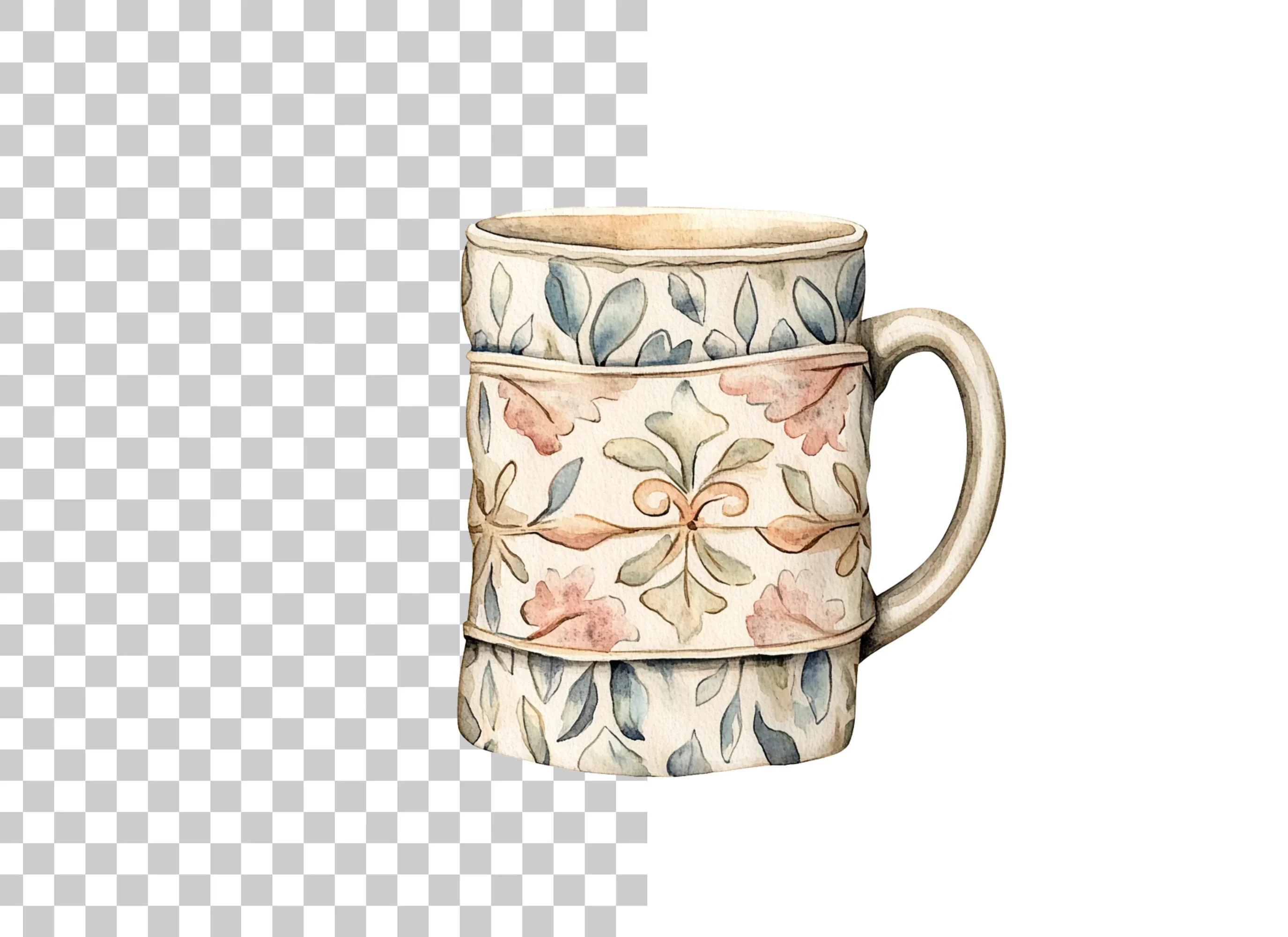 Decorative Floral Pattern Clipart Bundle - Image 3