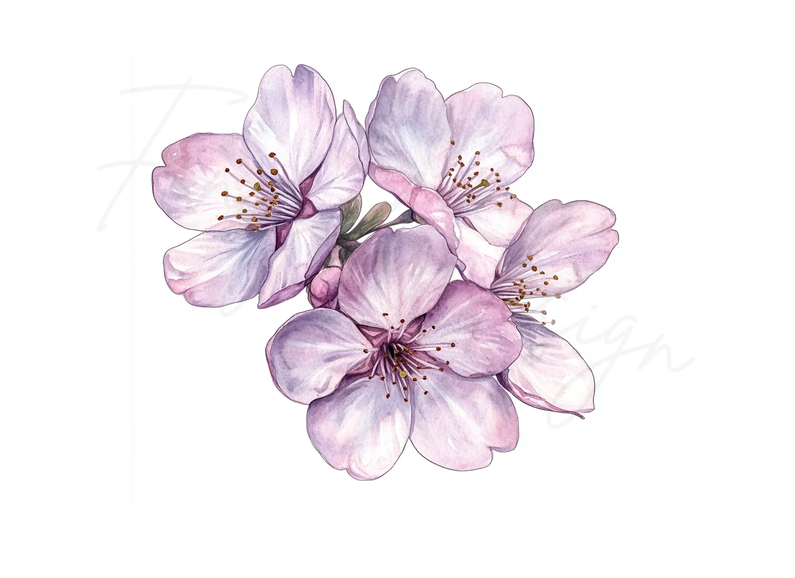 Delicate Cherry Blossom Clipart Bundle - Image 2