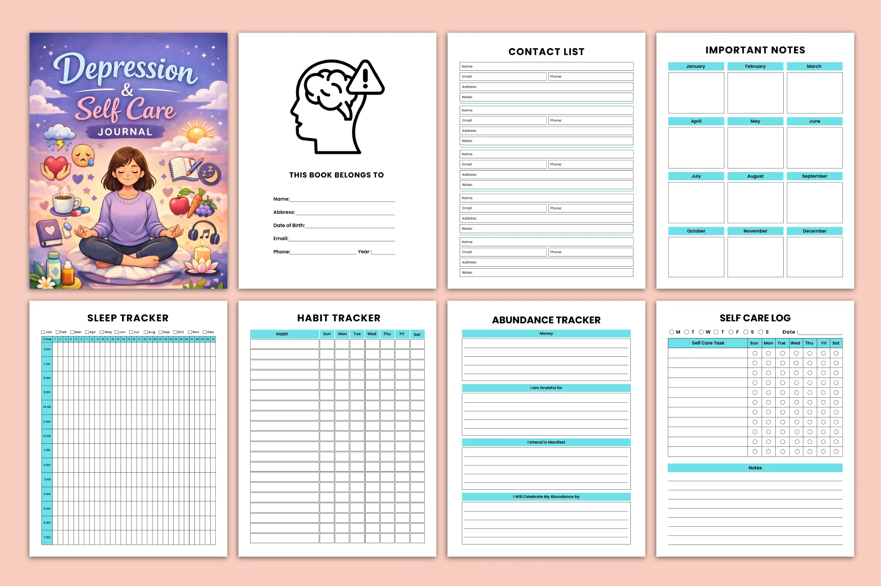 Depression Self-Care Journal - Image 2