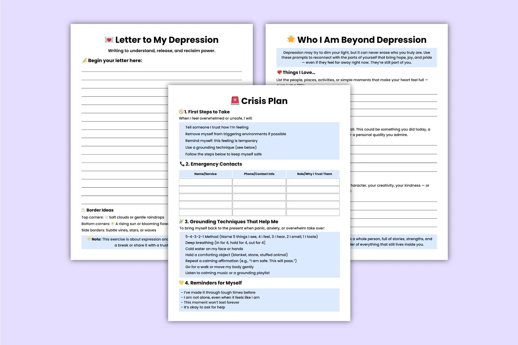 Depression Support Recovery Workbook - Image 6