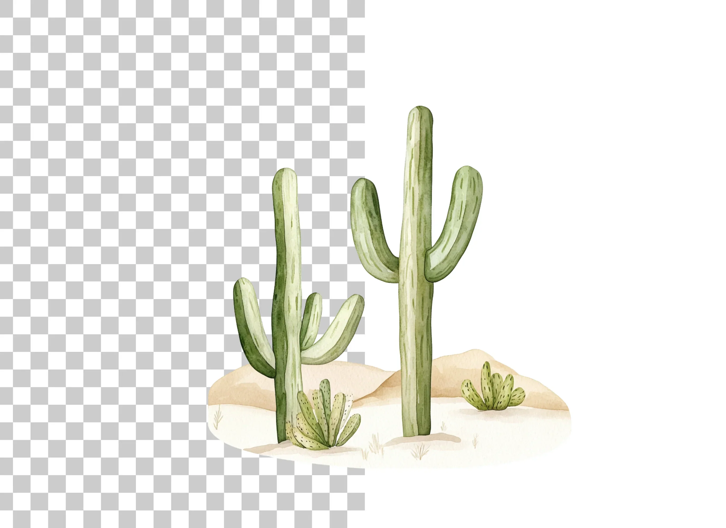 Desert Cactus Clipart Bundle - Image 2